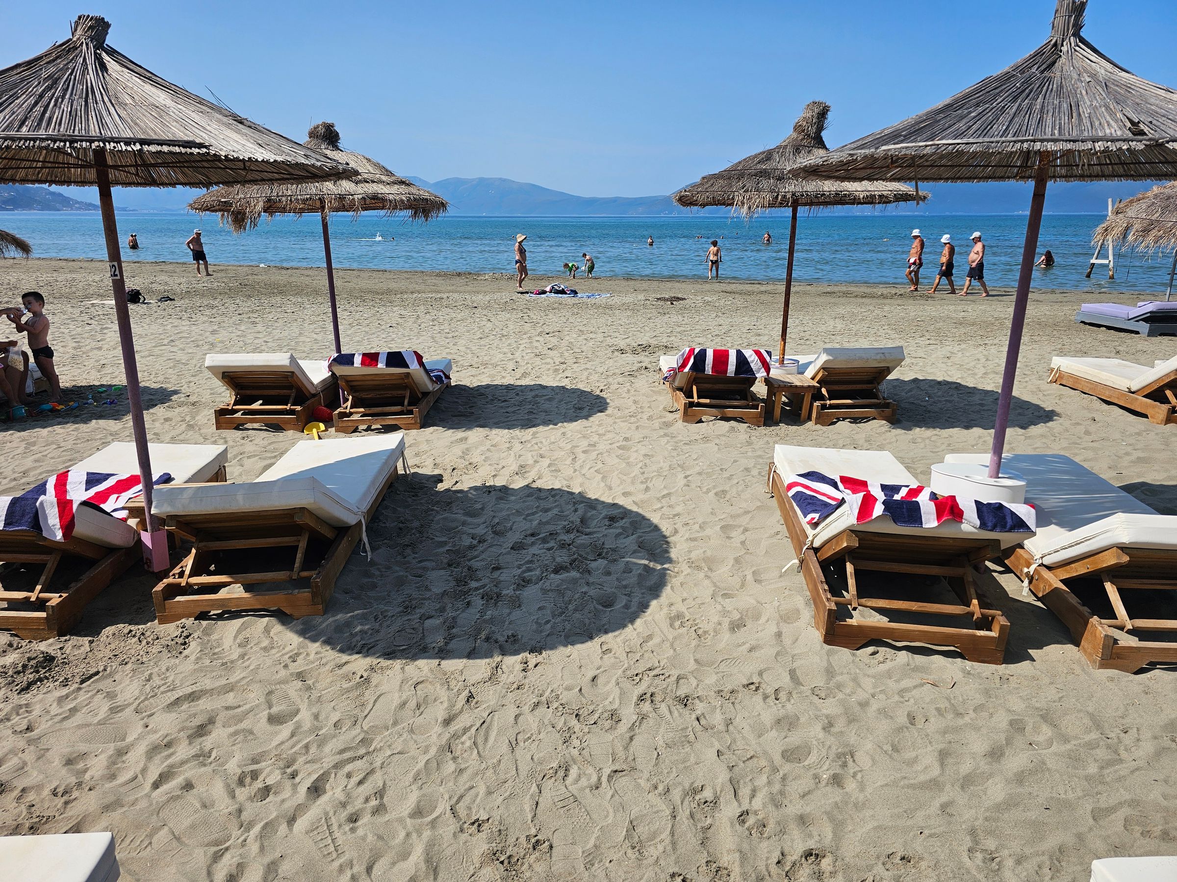 Beach club in front of apt