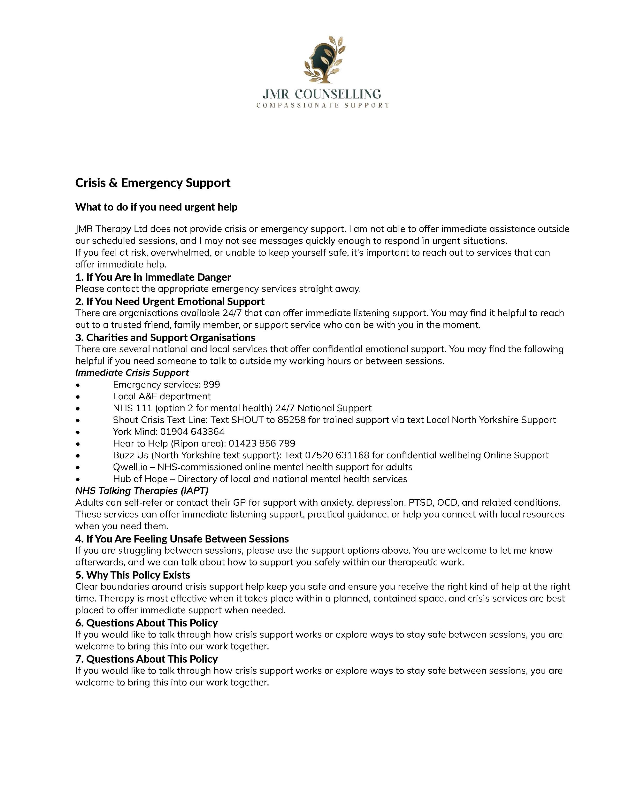 JMR Counselling 's image