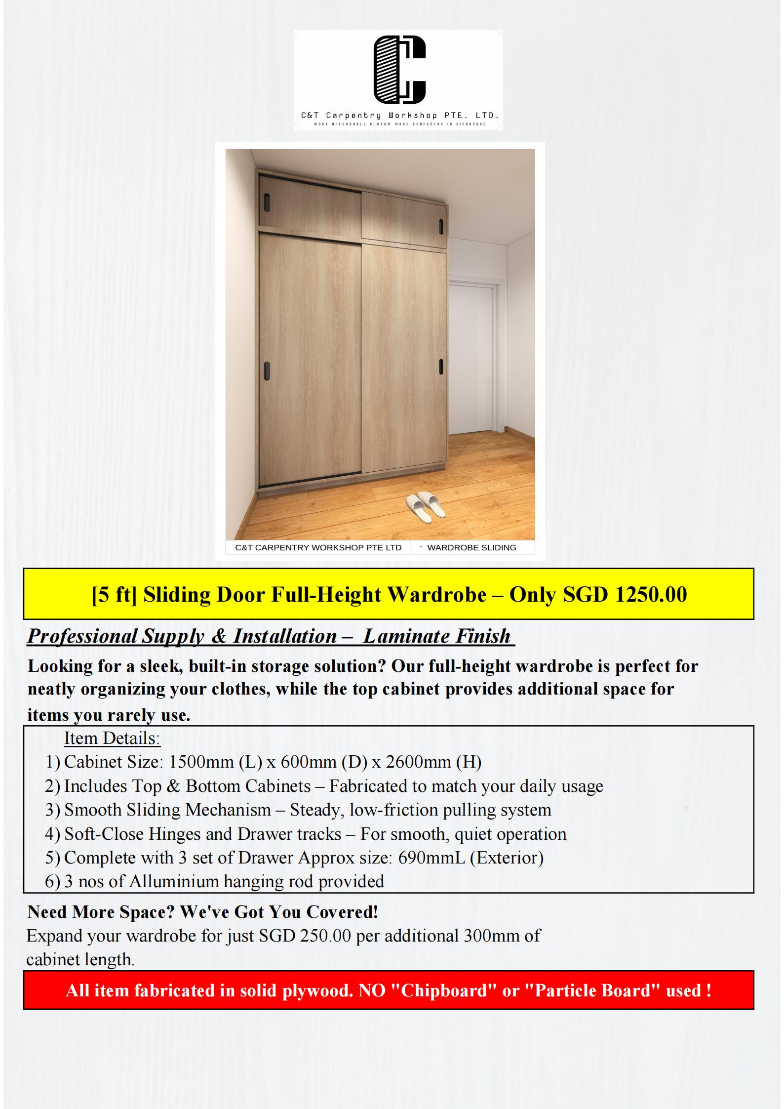 Direct Carpentry Factory Singapore | Kitchen & Wardrobe's image