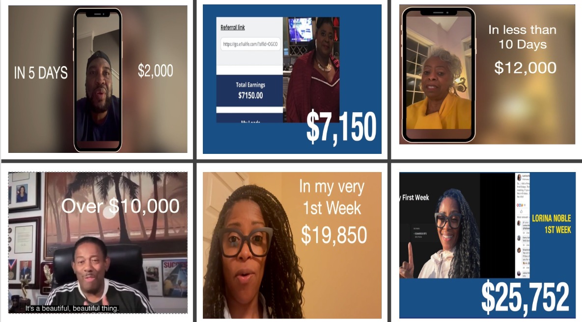 Real individuals that have partnered with us. Real earnings. 