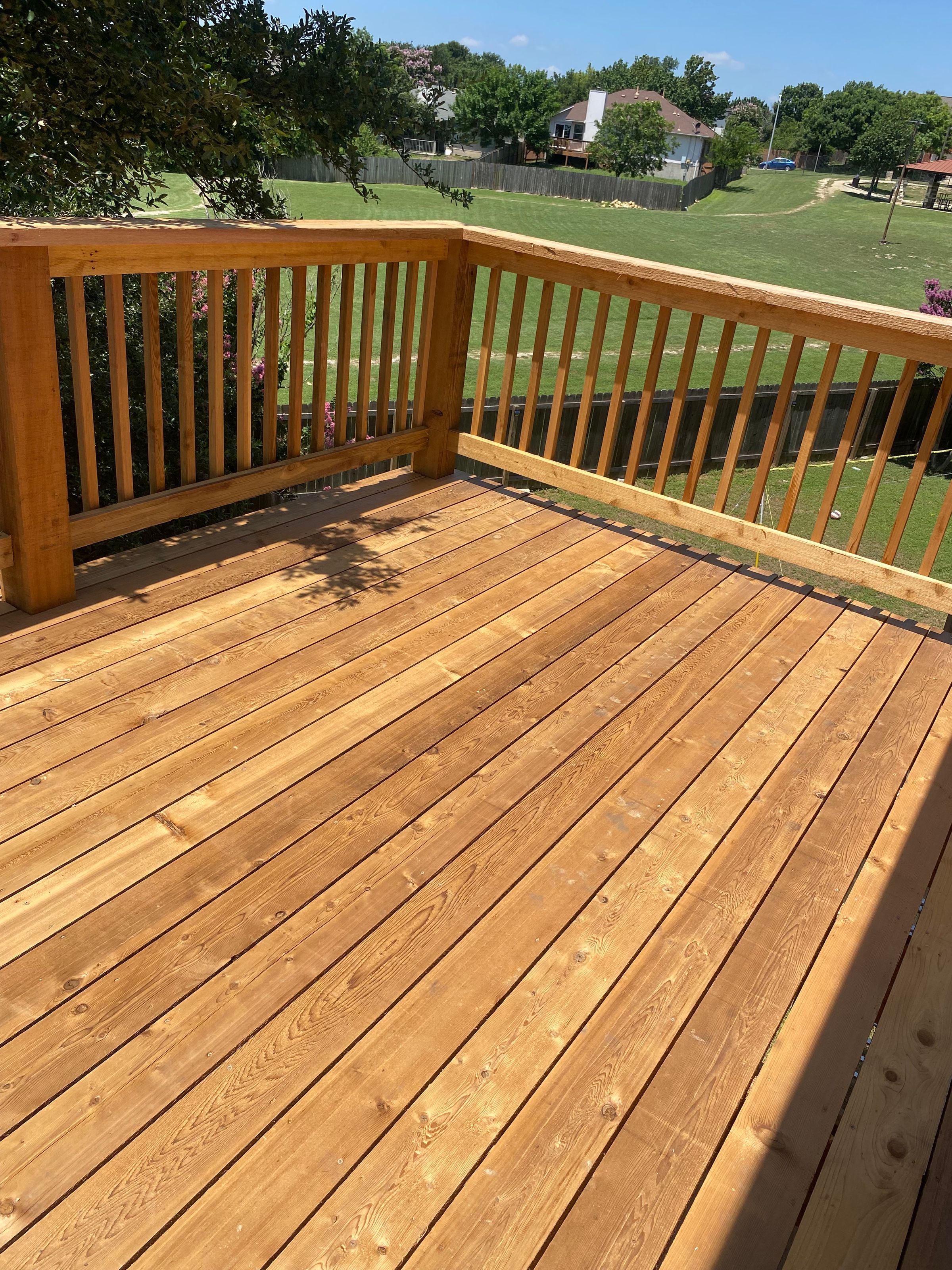 Cedar Deck construction in Austin, Tx 