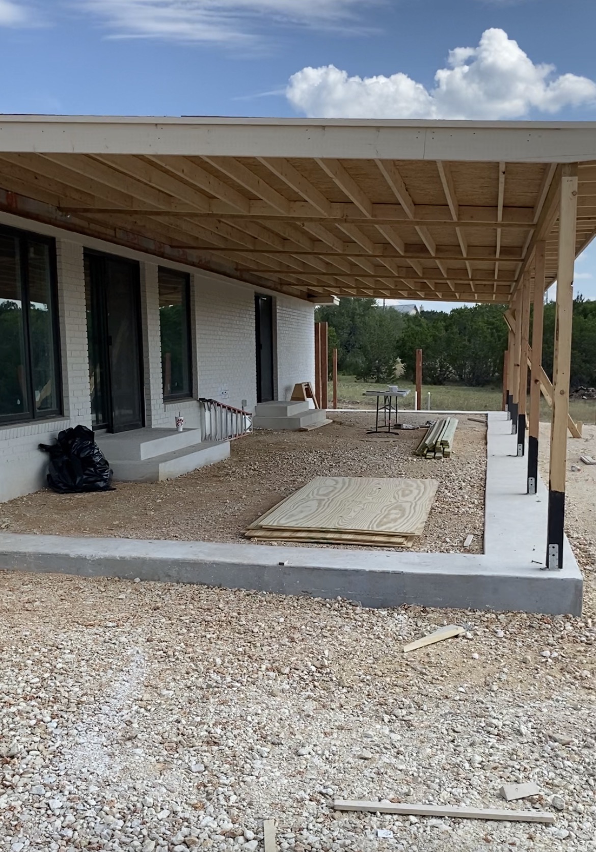 Covered patio construction in Georgetown, TX 