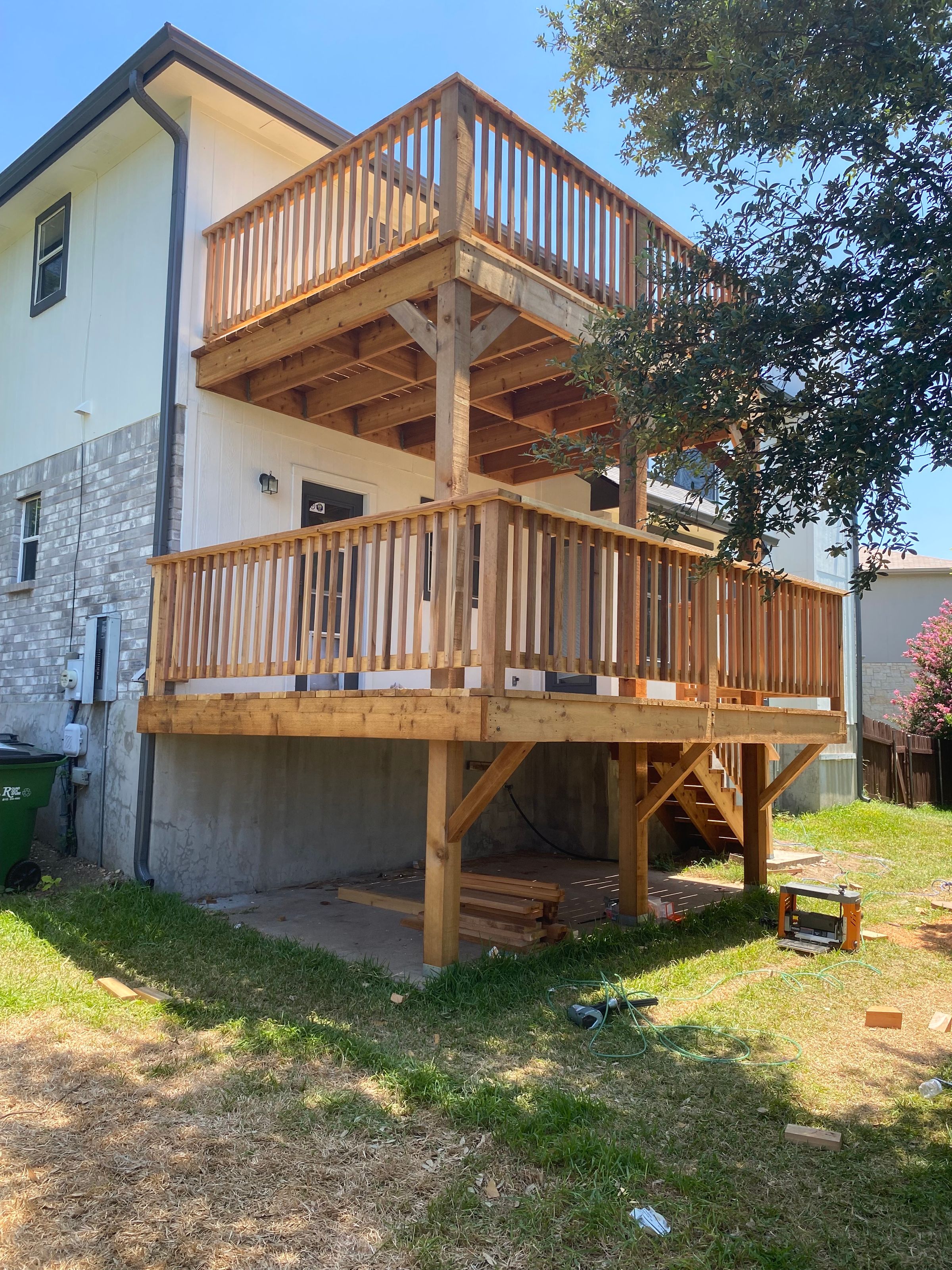 Deck railings and Cedar in Georgetown, TX 