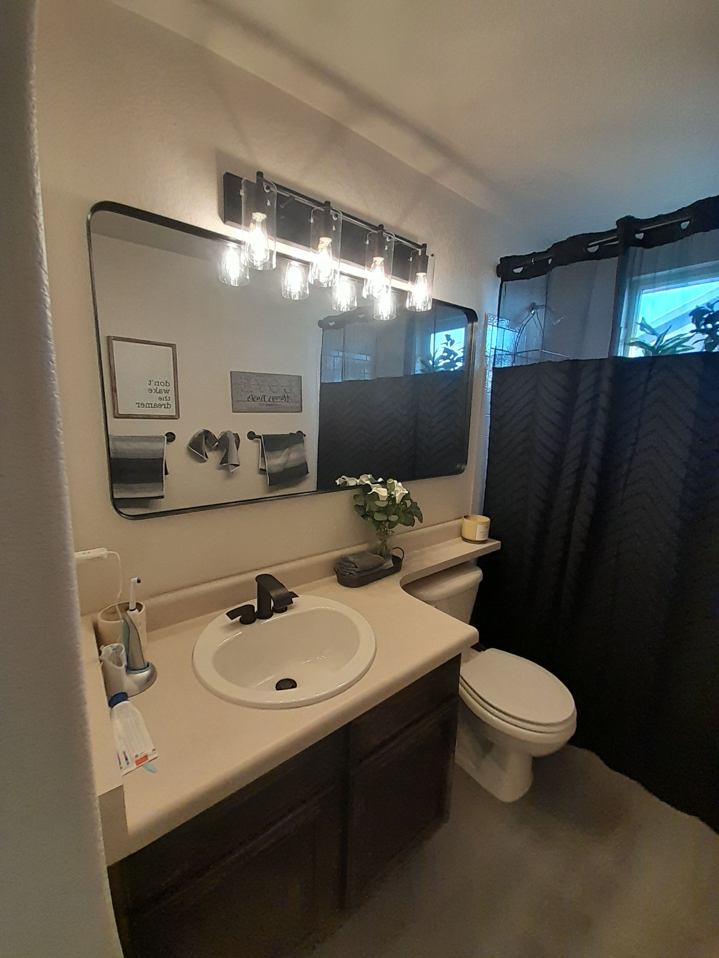 New Mirror and Lights 