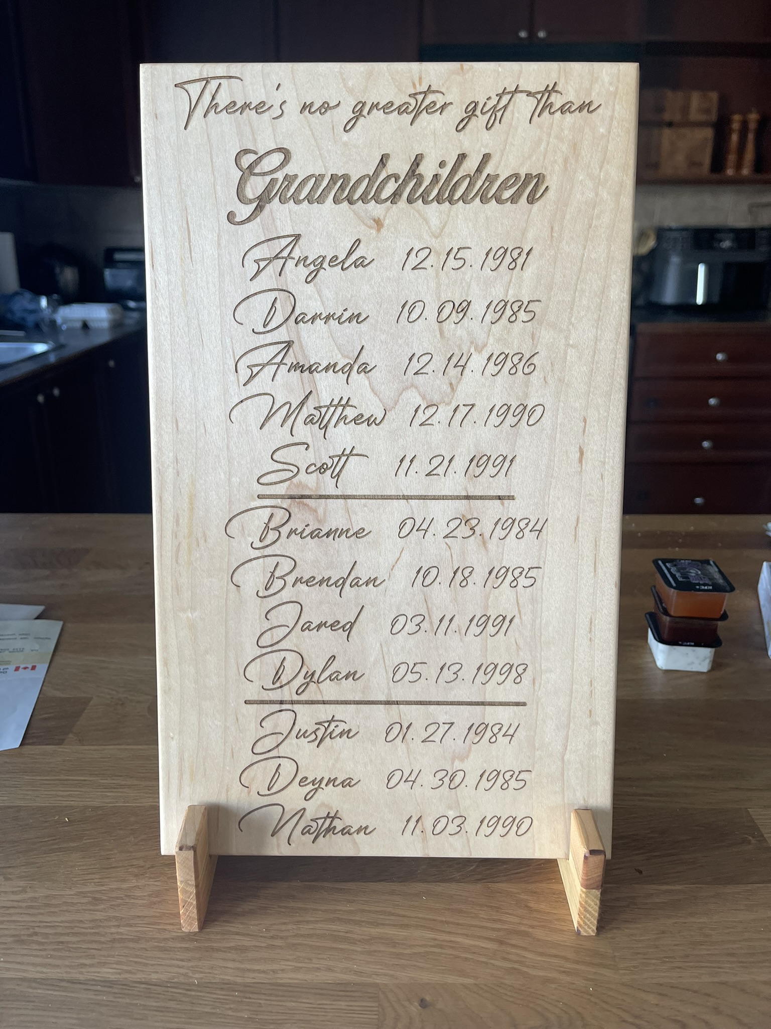 Grandchildren Birthdays