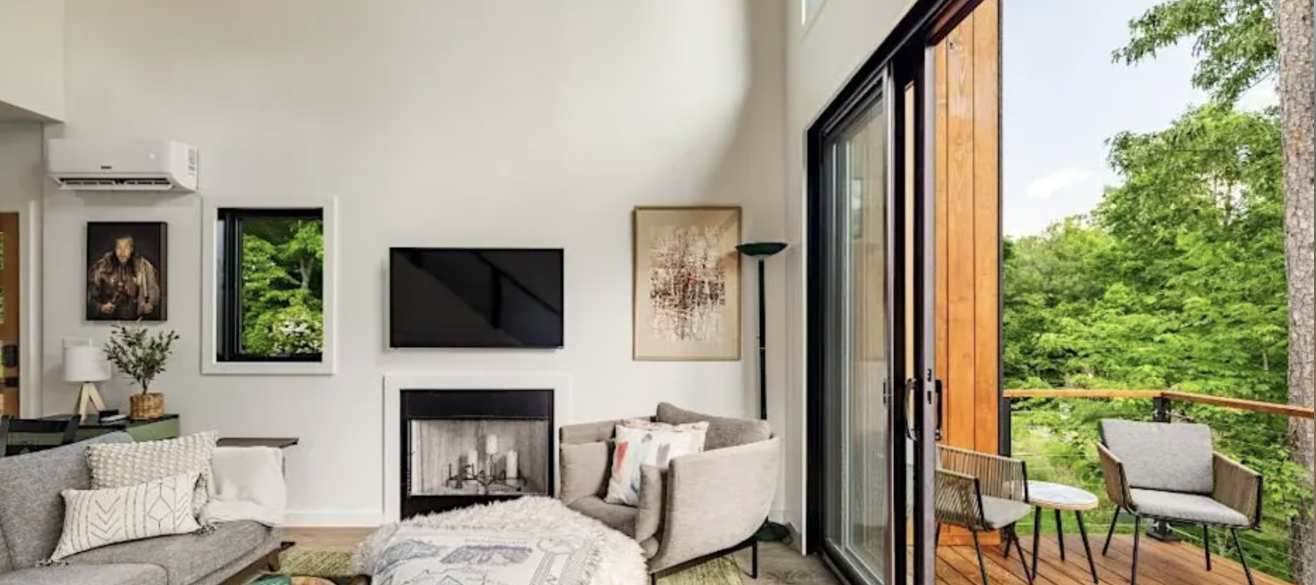 Living Room & Fireplace