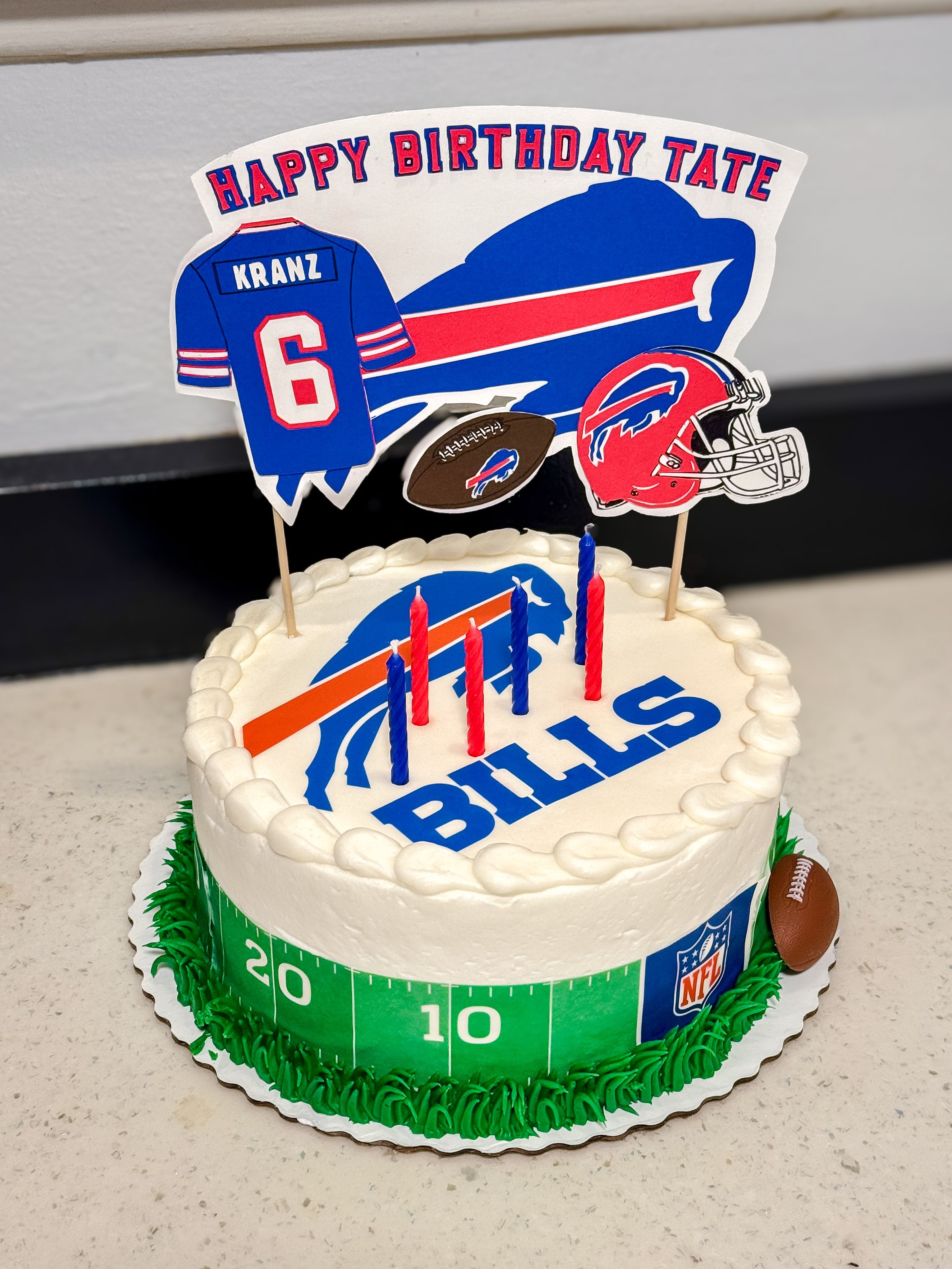 Custom Football Cake Topper
