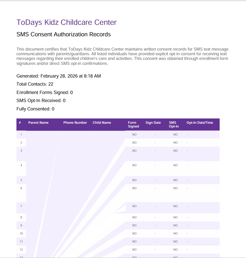 ToDays Kidz Simple Sign-In Digital Childcare  Daycare System's image