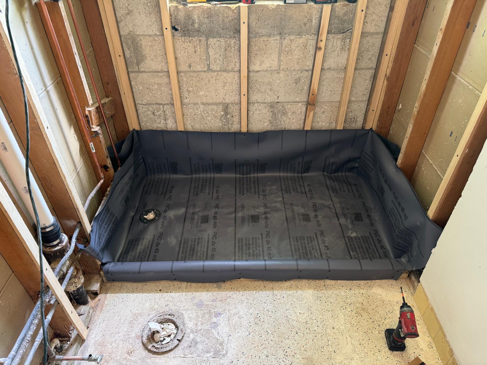 PLUMBING & SHOWER PAN 