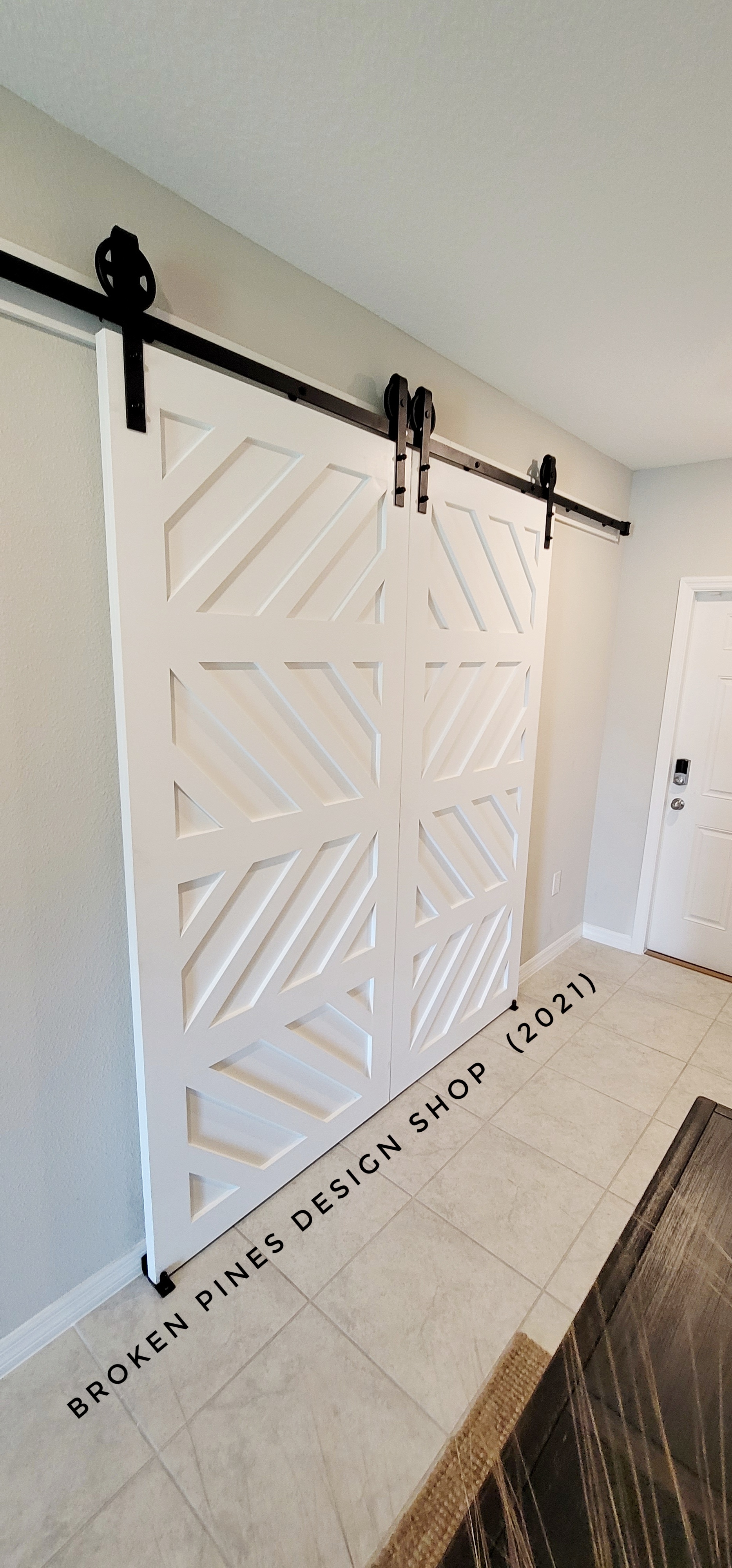 handmade, solid wood barn door