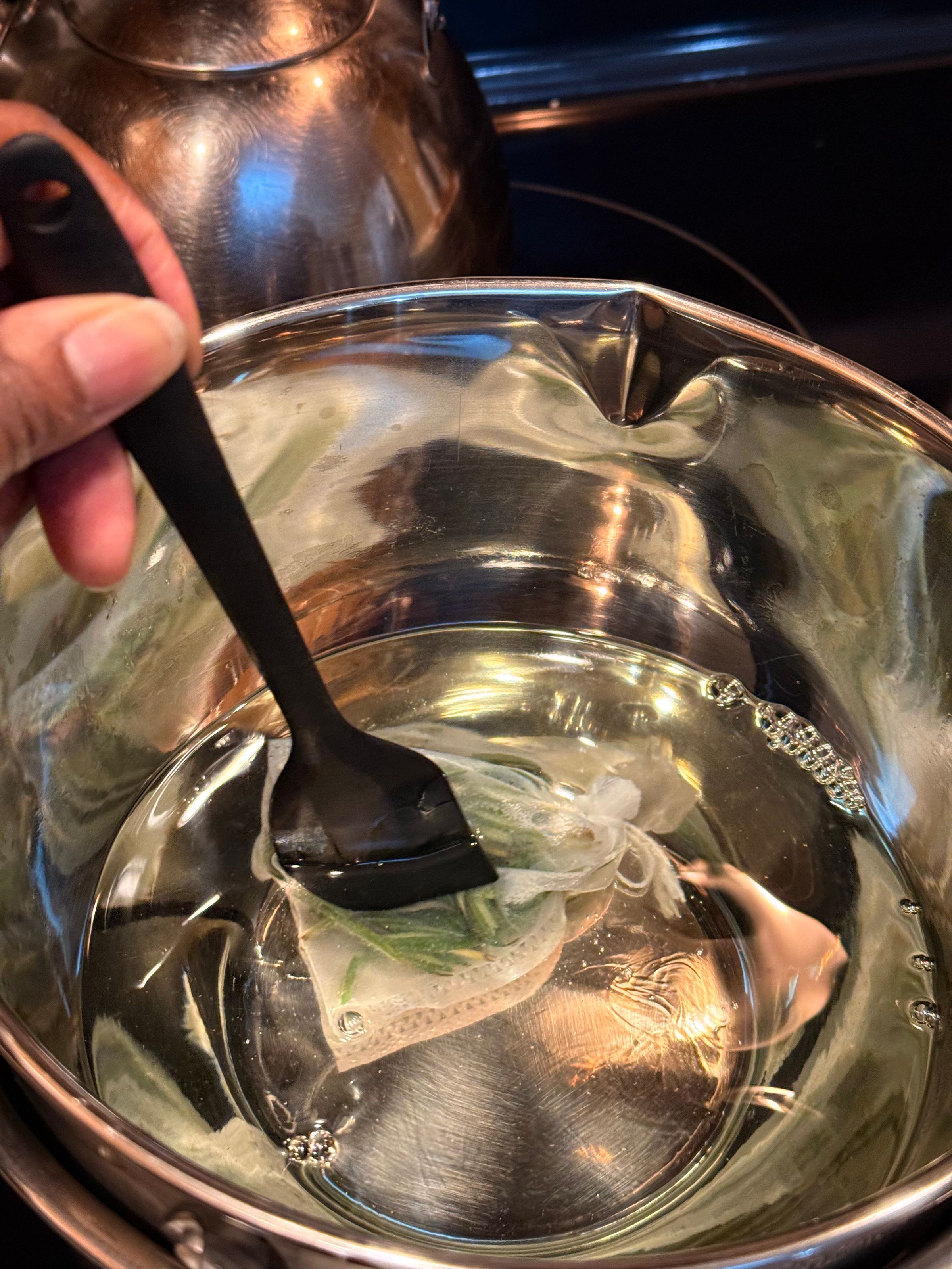 Mixing during the heating process is essential