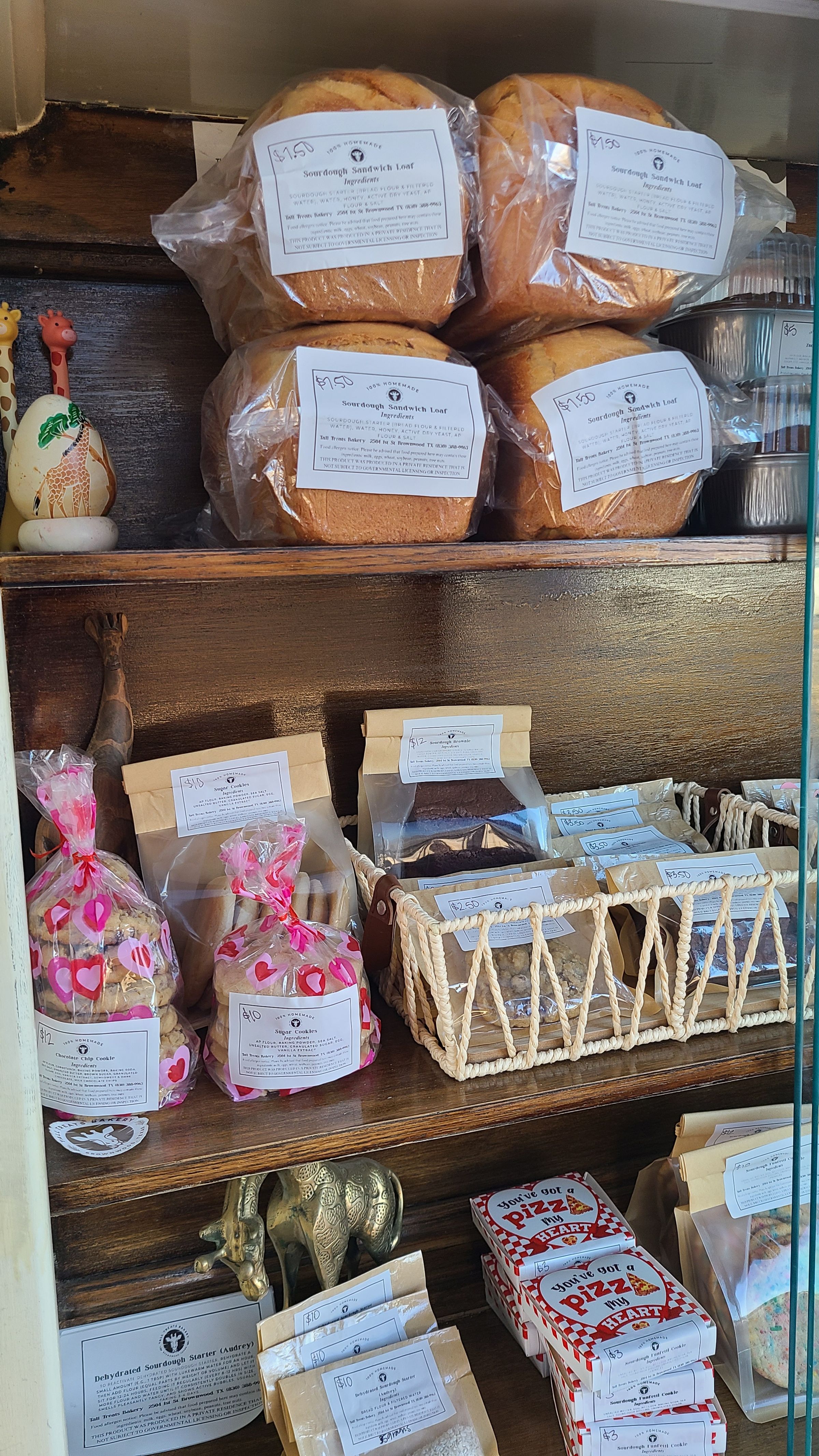 Self-serve bakery stand