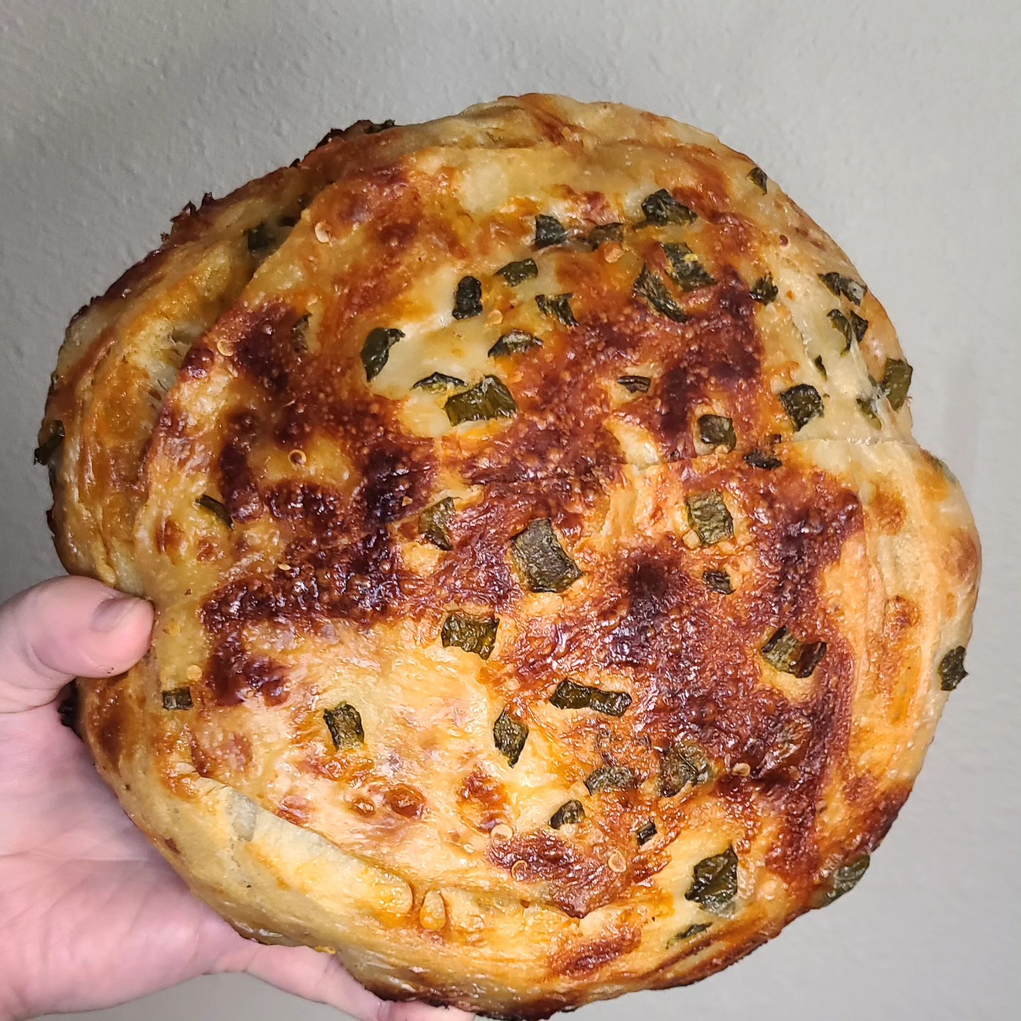 Hot Honey Jalapeno Cheddar Croissant Sourdough