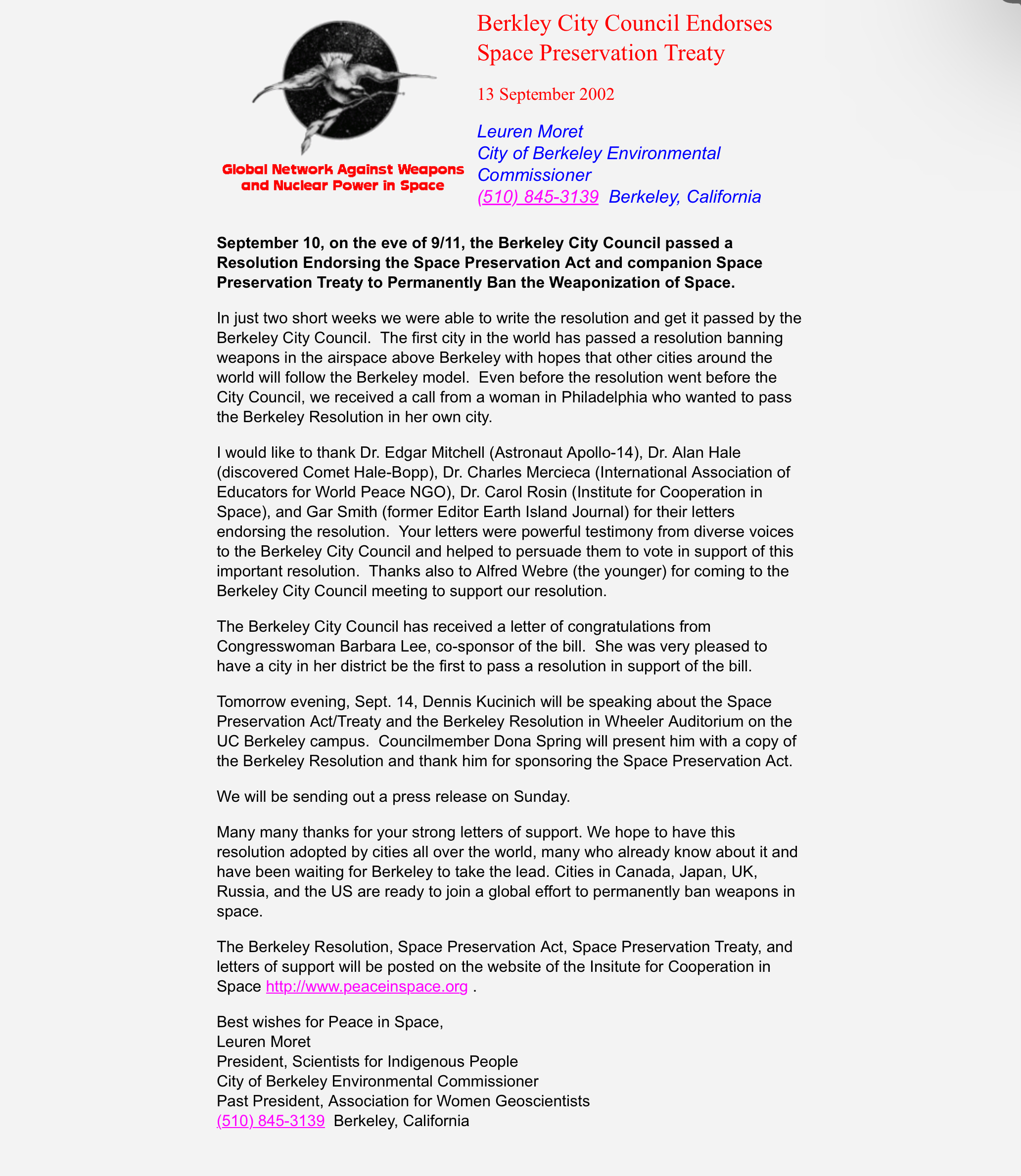 2002, City of Berkley CA