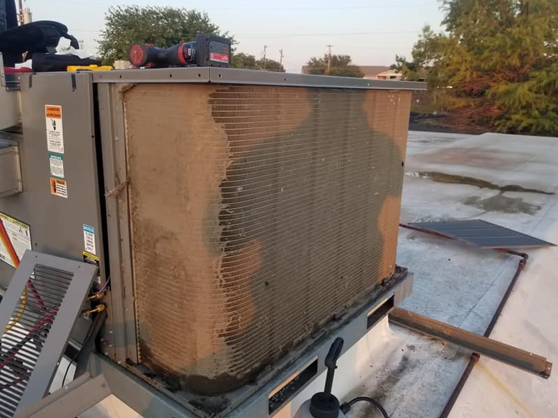 condenser before maitenance