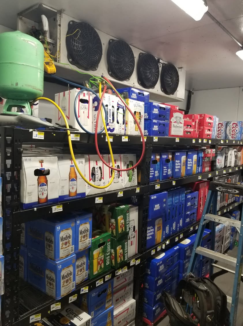 walk-in cooler recharge