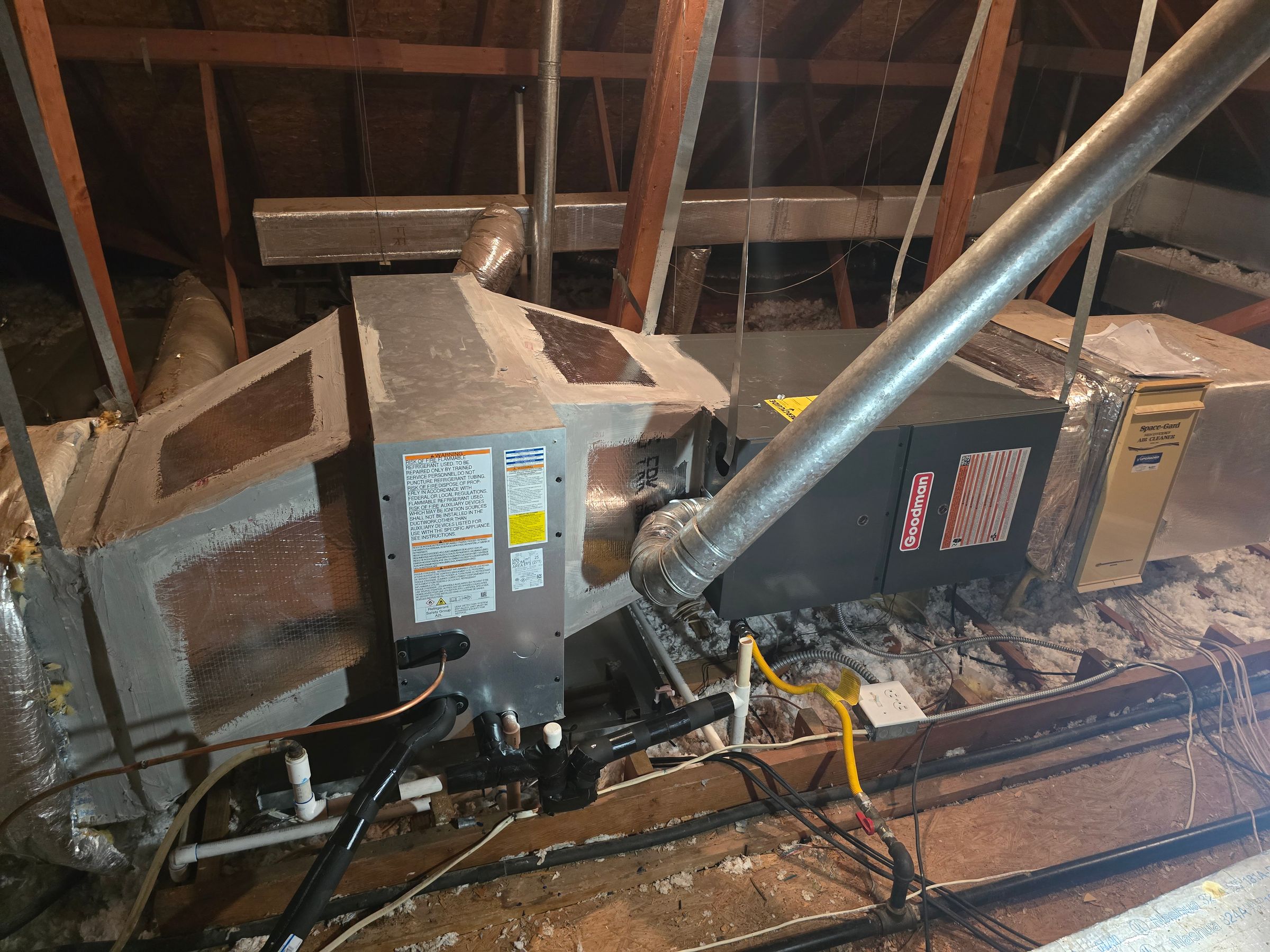 dual fuel heat pump install