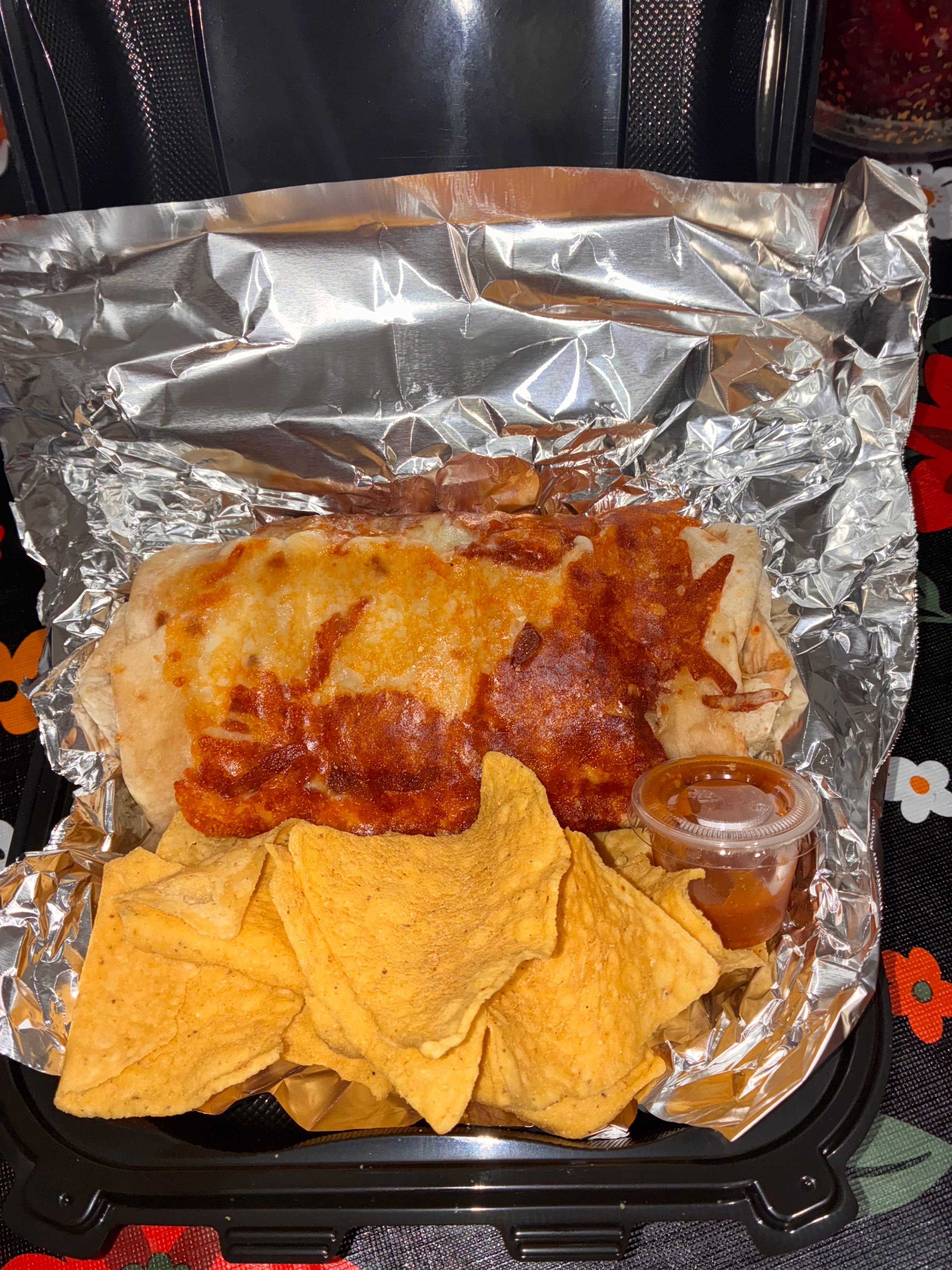 Cheese wrapped burrito 