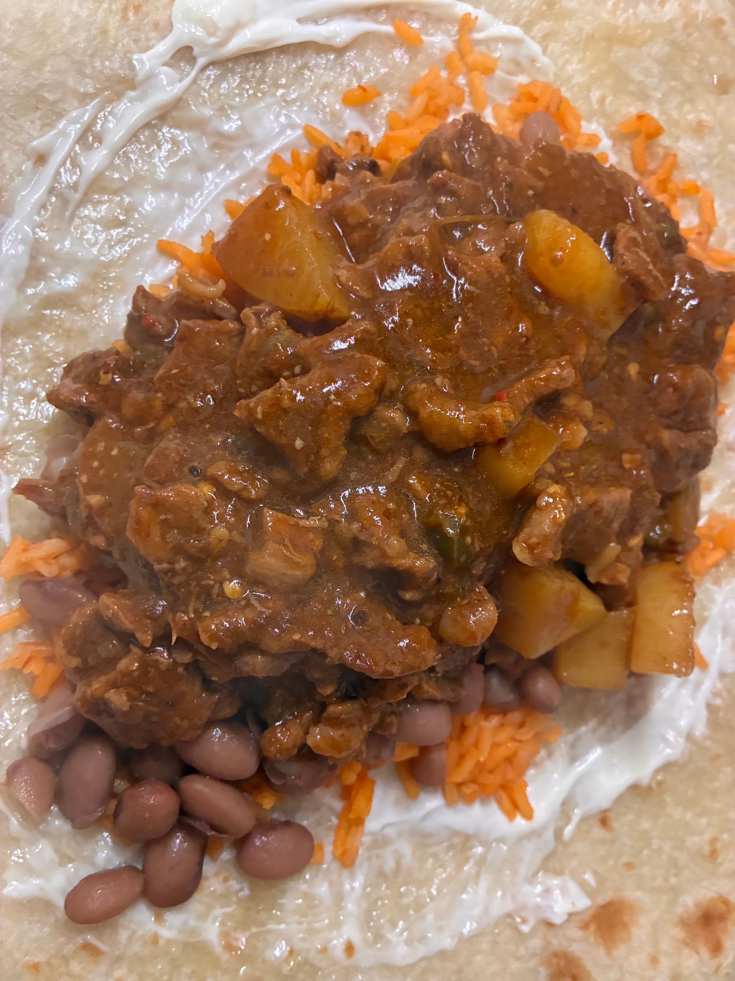 Carne con Chile Burrito 