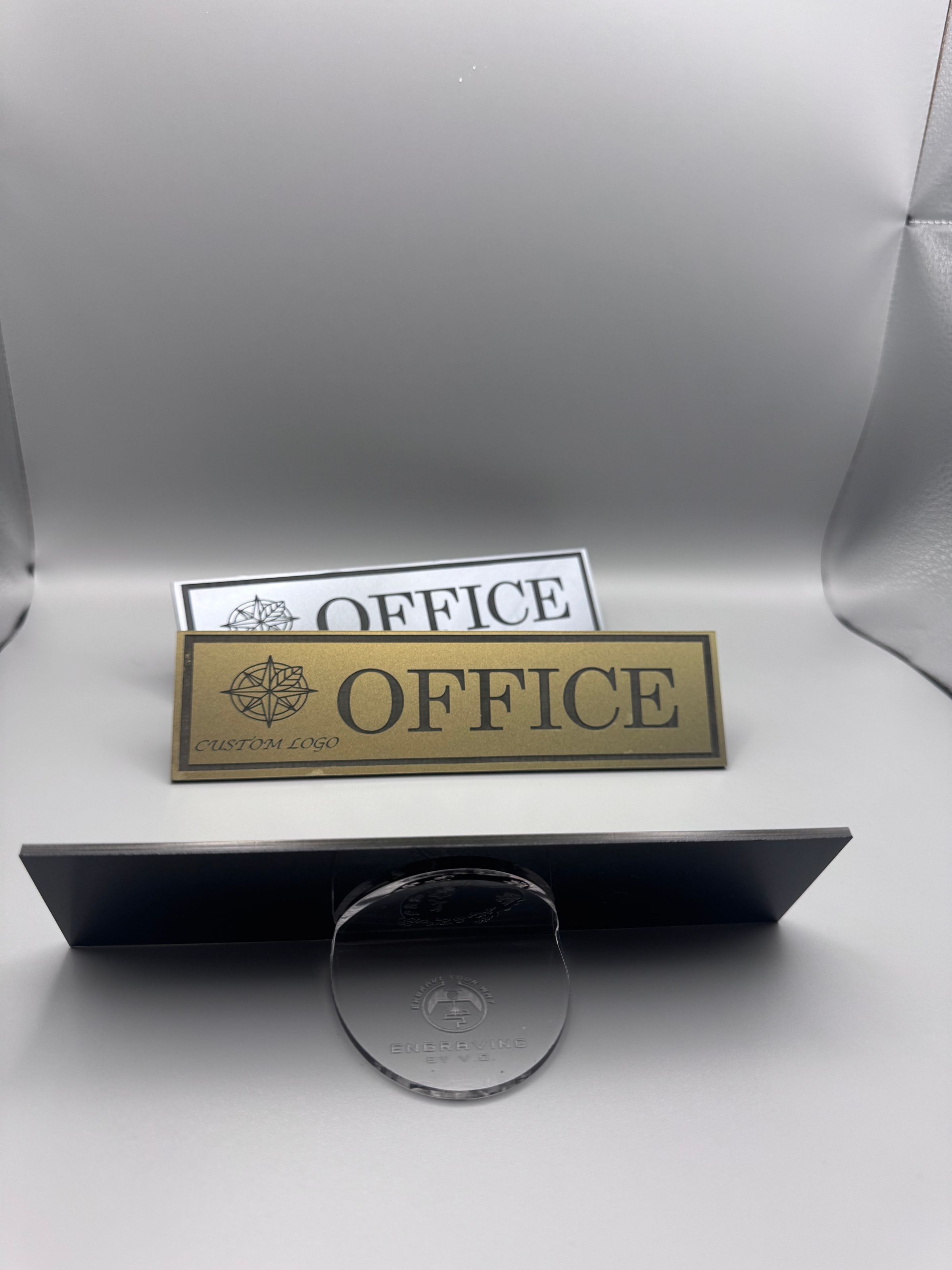 silver and gold acrylic