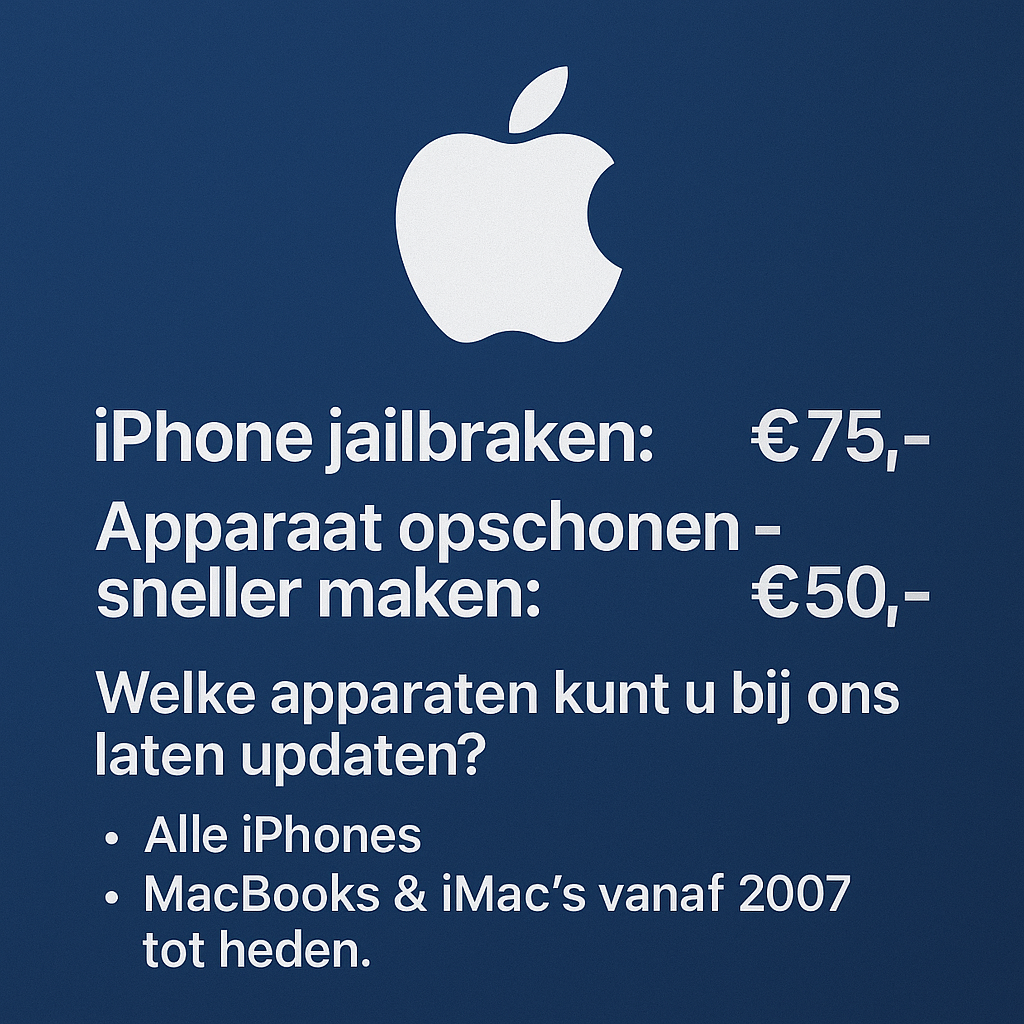 Myappleupdate.com - Alle soorten apple apparaten updaten!'s image