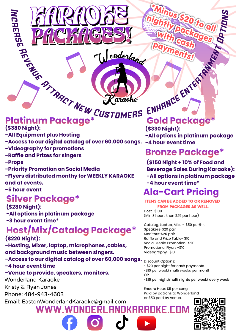 Easton PA - Lehigh Valley Nights & Events Wonderland Karaoke's image