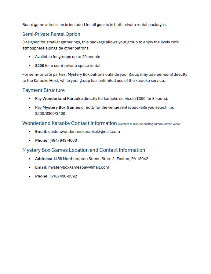 Easton PA - Lehigh Valley Nights & Events Wonderland Karaoke's image