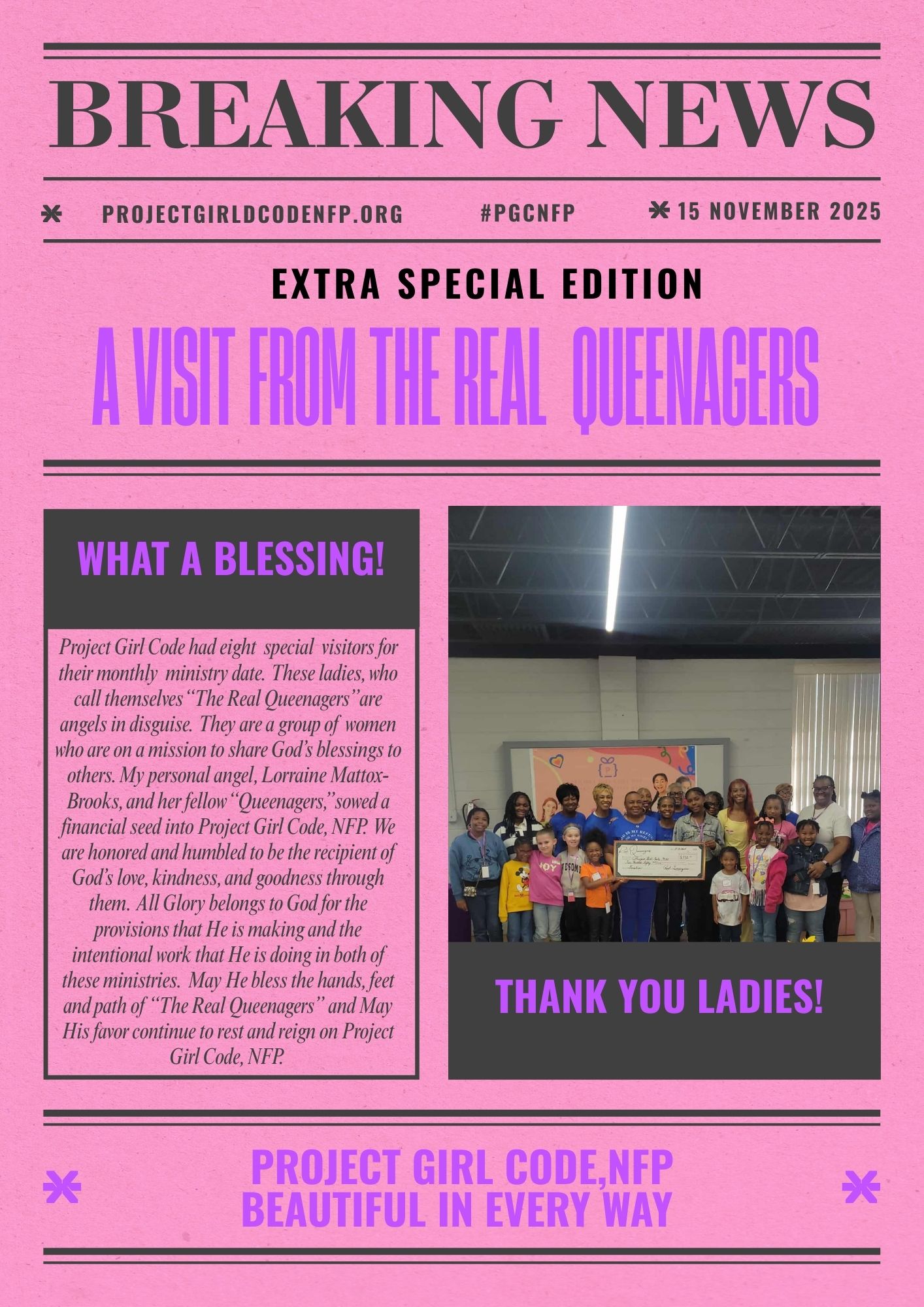 Special Edition Nov. Blessing