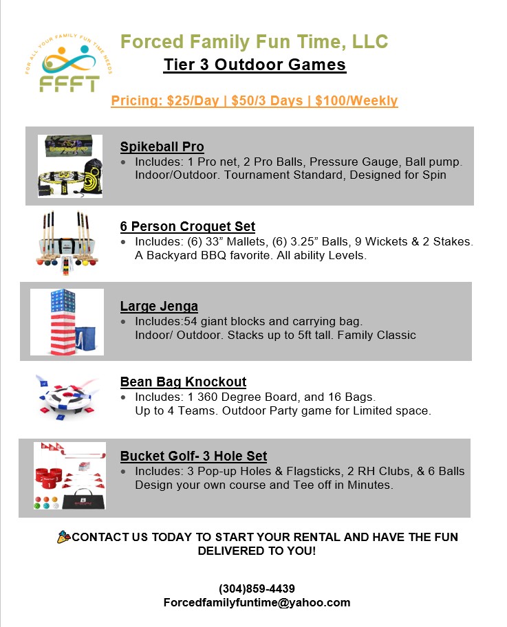 Tier 3 Outdoor Games