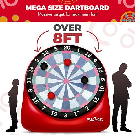Inflatable Kick darts with 4 balls