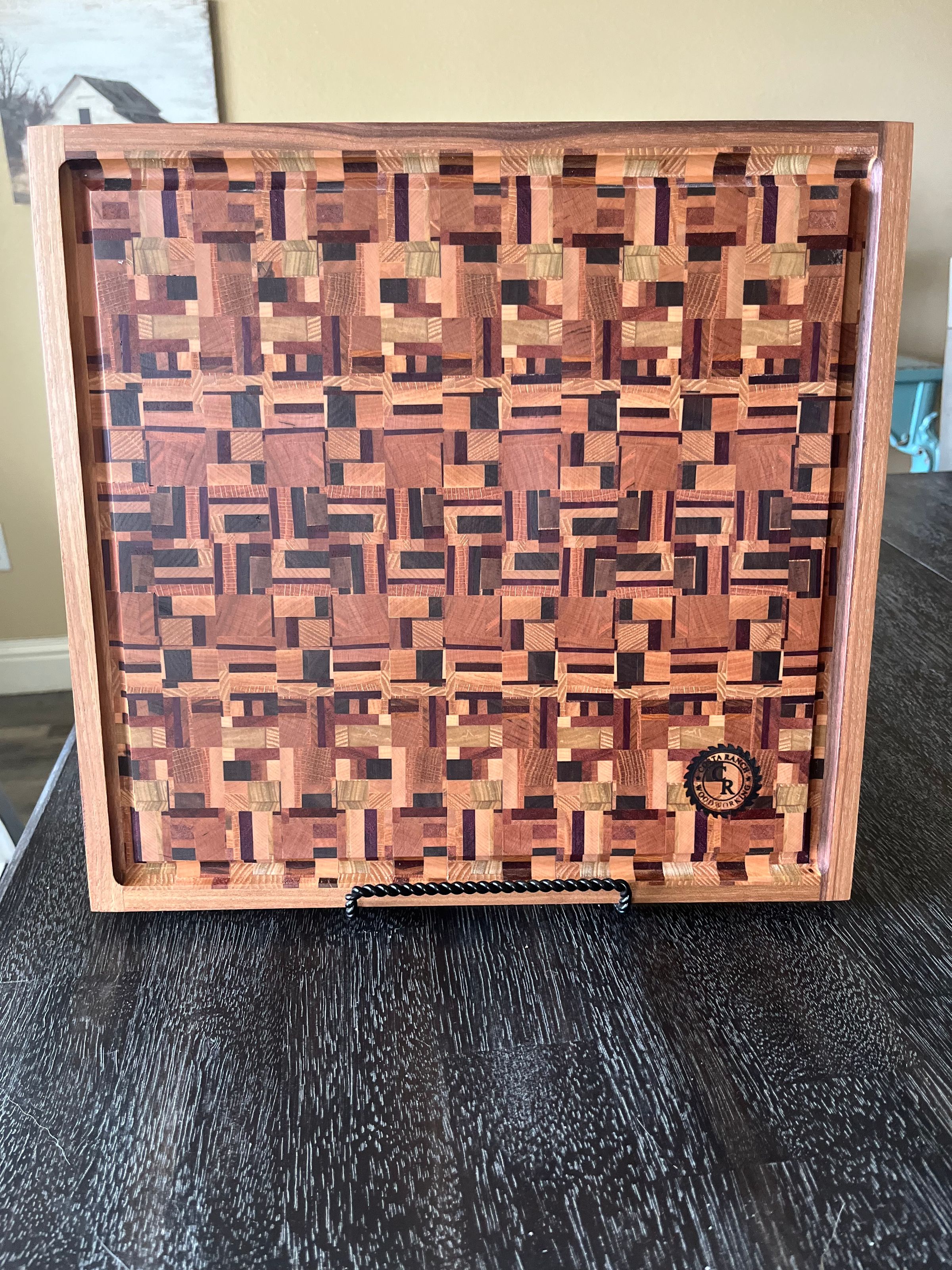 Chaos End Grain Cutting Board 15"x14" $150