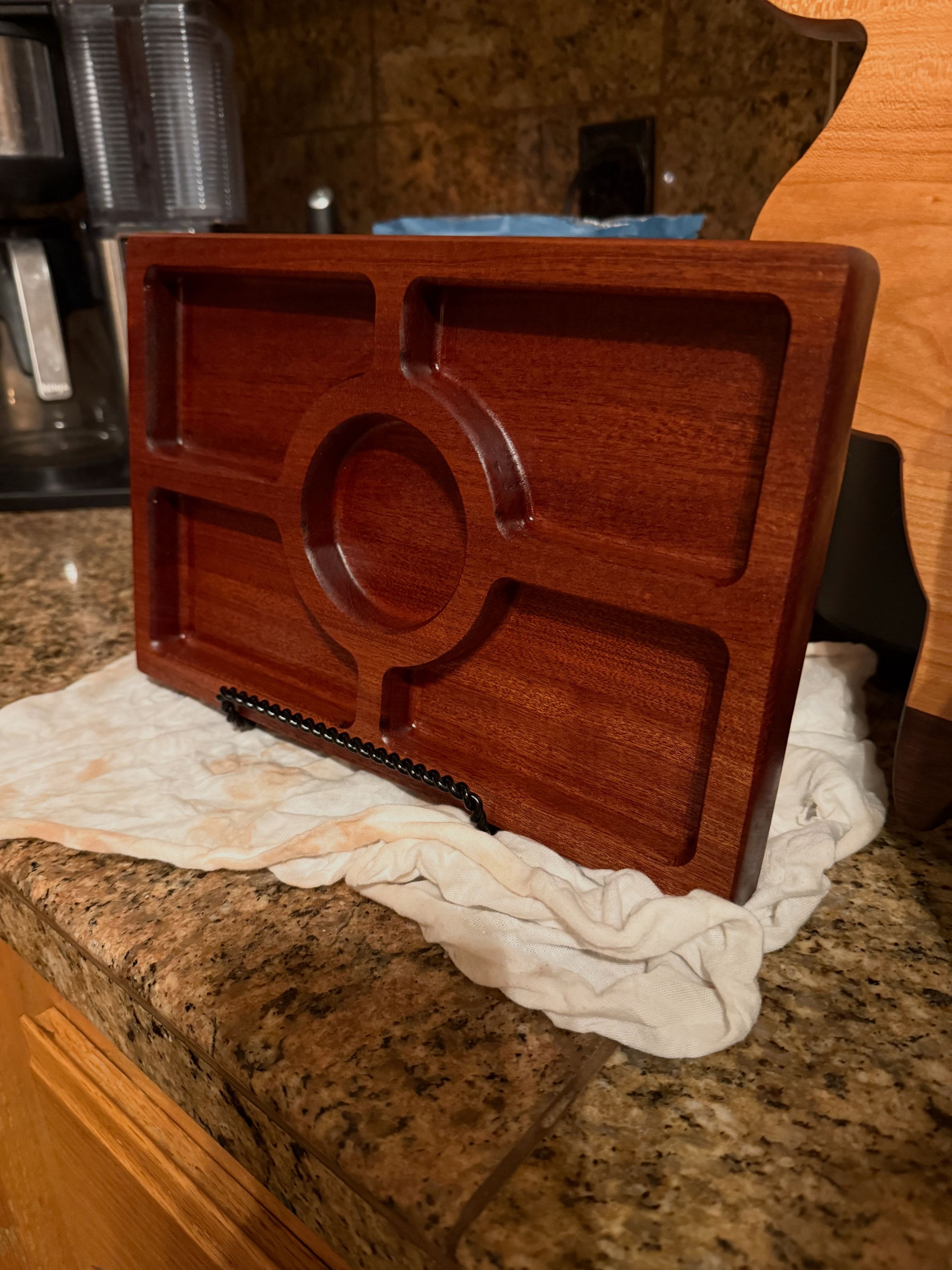 Sapelle Wood Dip Tray 11.5"x8"  $85