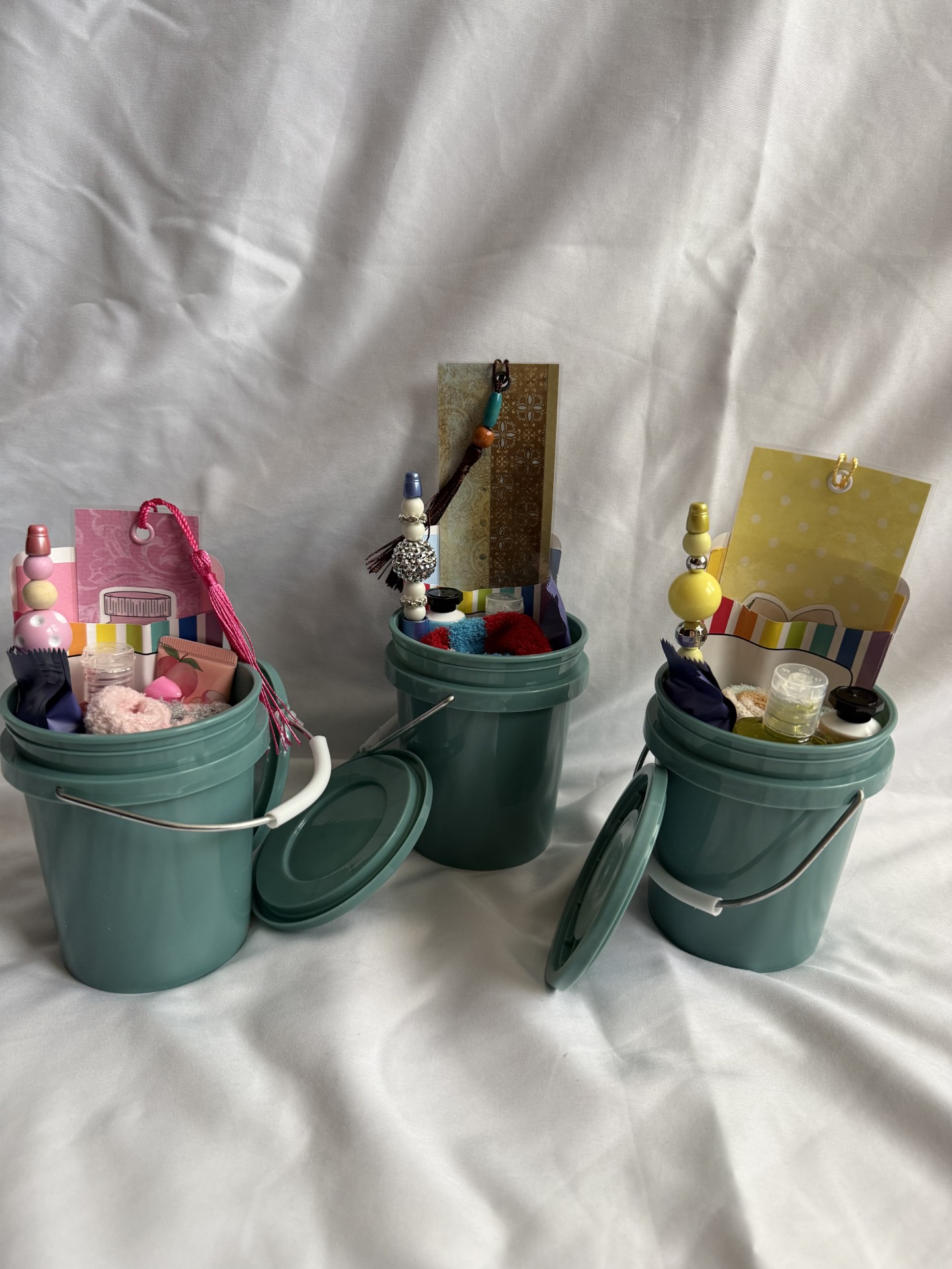 Bookmark, Lotion, Sanitizer, Beaded Pen, Socks