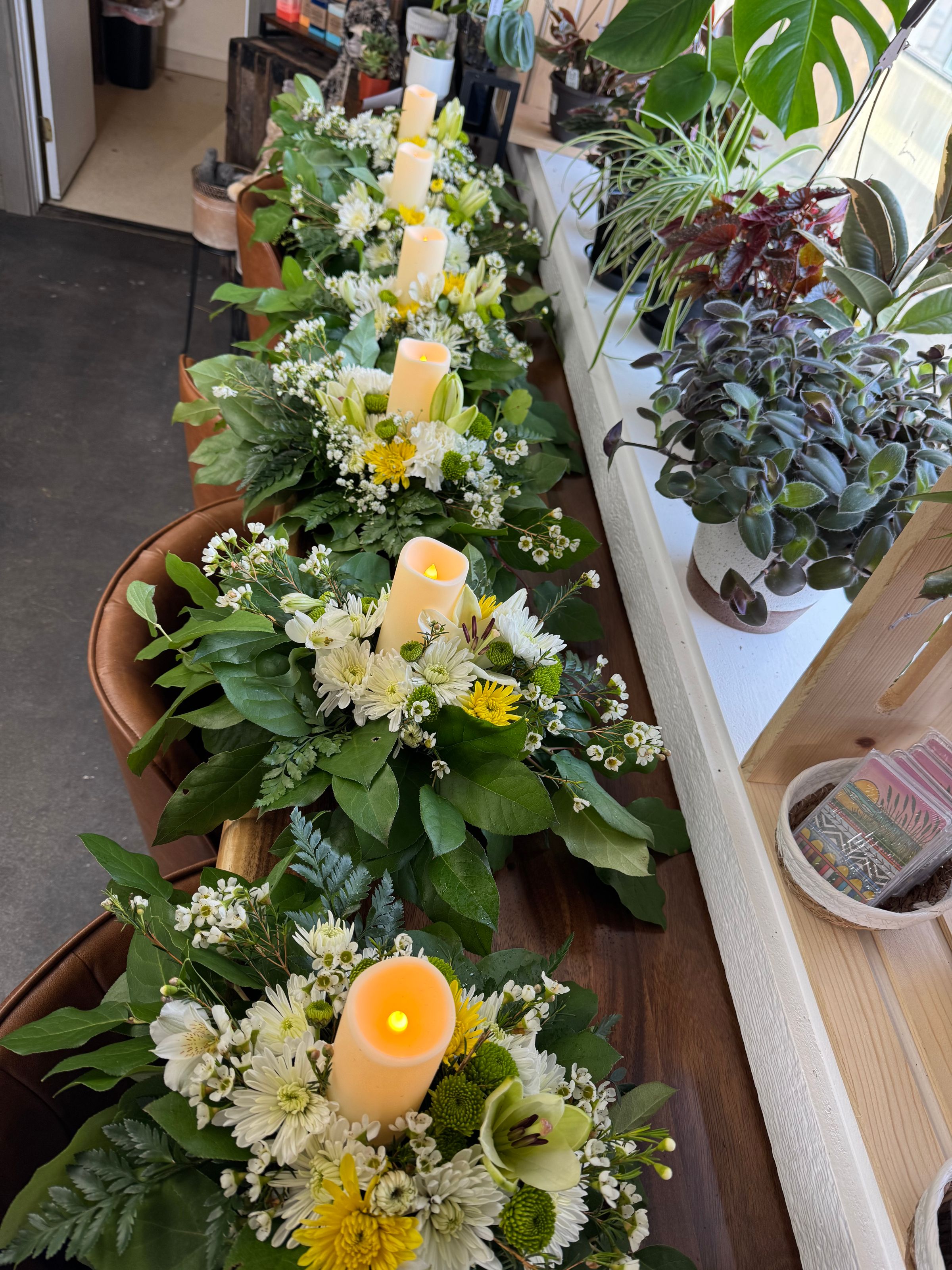 Table Centerpiece with Candle