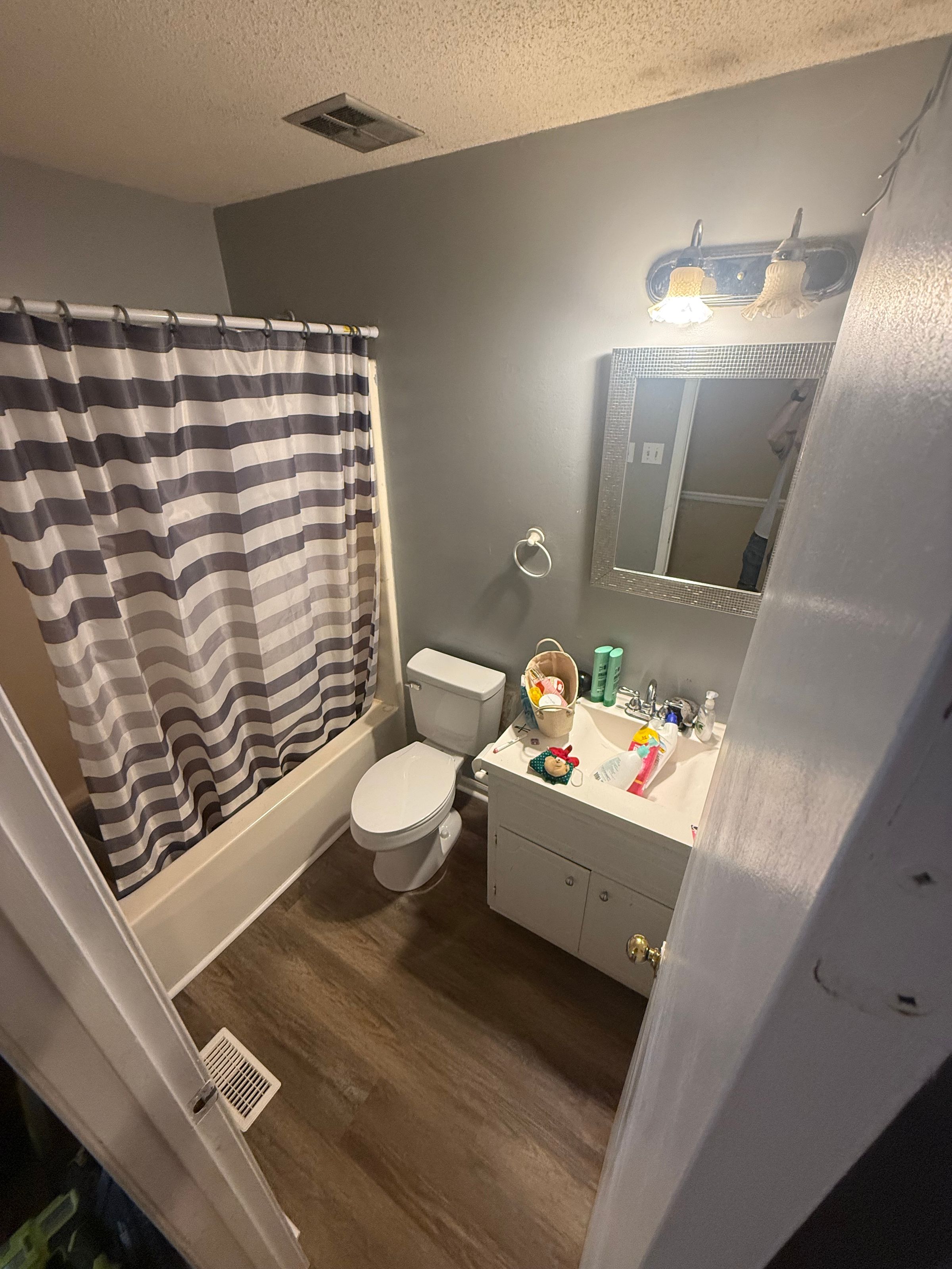 Toilet and new flooring 