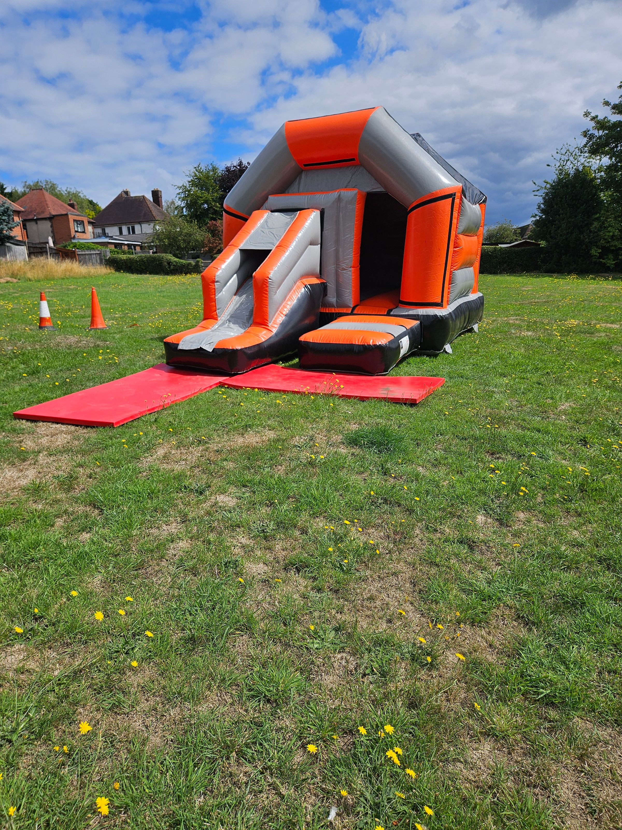 Orange and grey combination slide