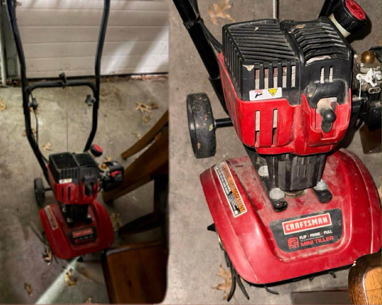 Craftsman Tiller $175 OBO -- Inquire for purchase on Broker Deals page.