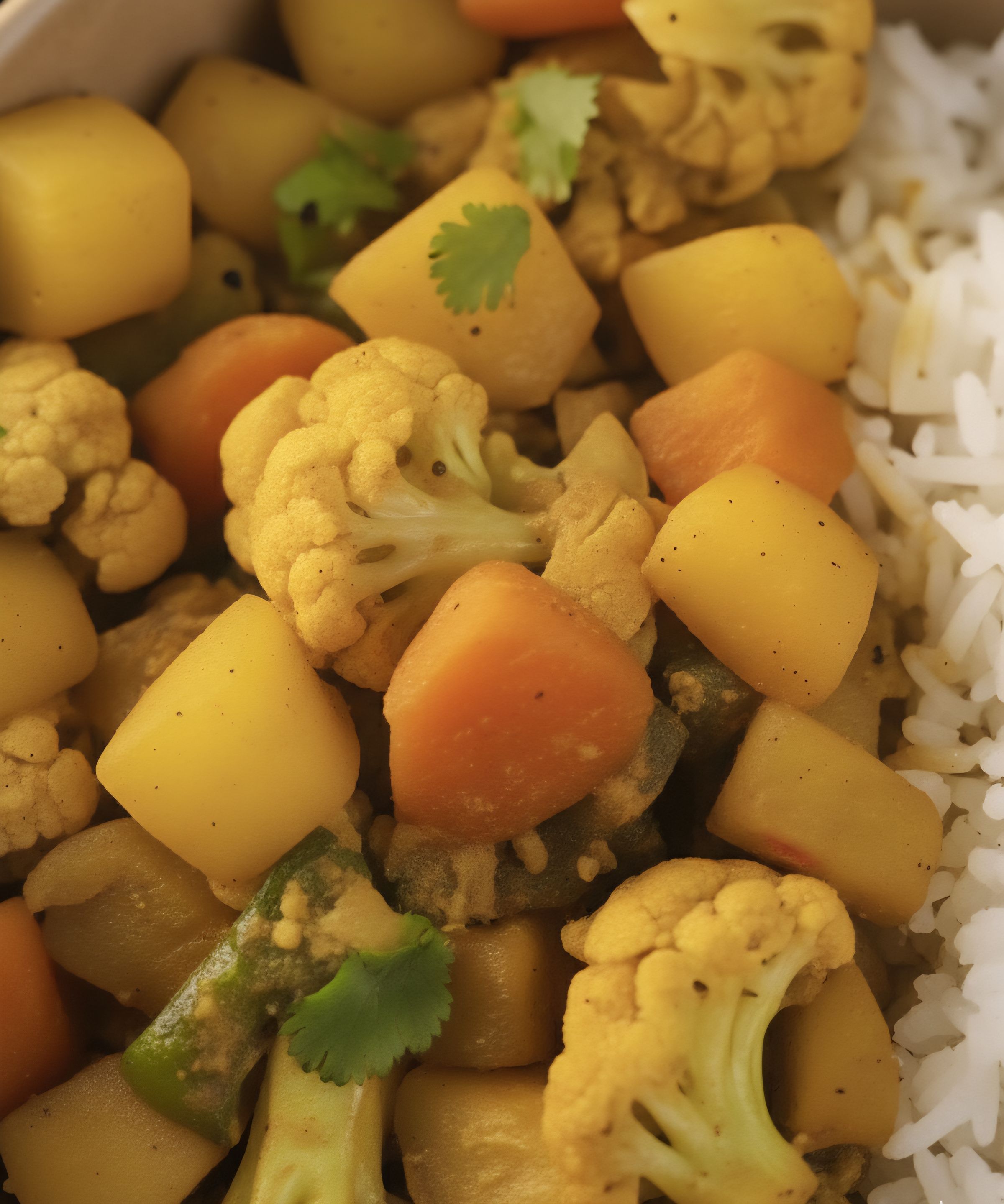 A Close Up of Our Tasty Veg Rice Bowl 😍