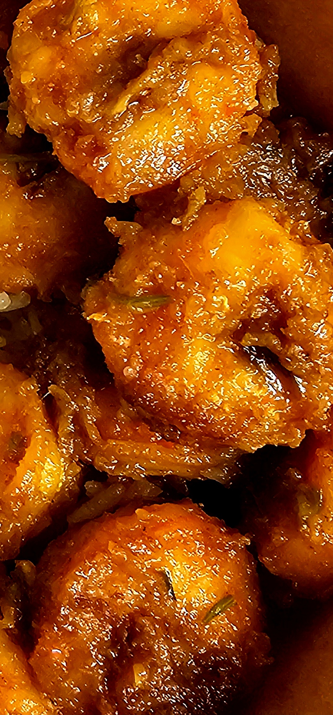 A Close Up of Our Tasty's Prawn Masala