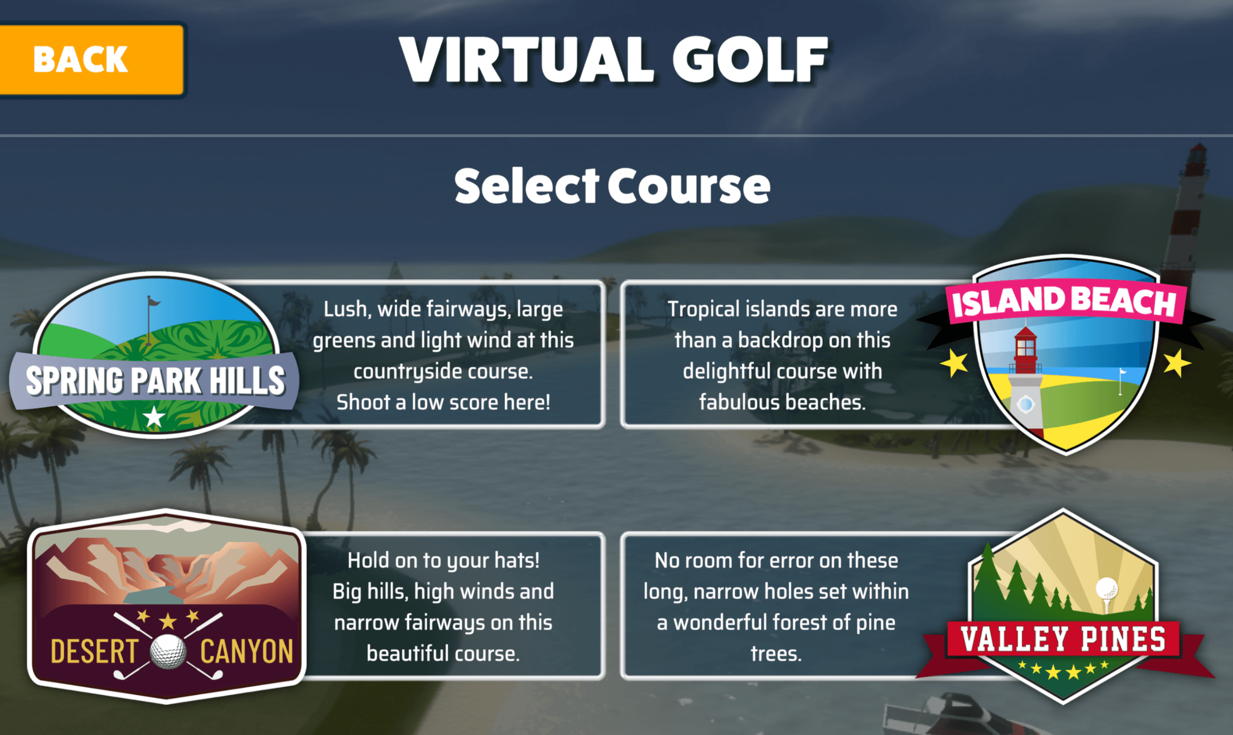 Virtual Golf Courses