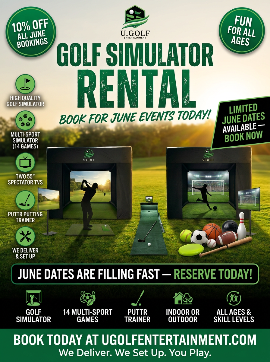 10% OFF Golf Simulator Rental