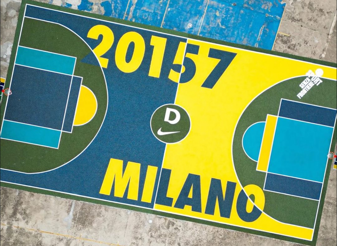 Il nuovo campo visto dal cielo