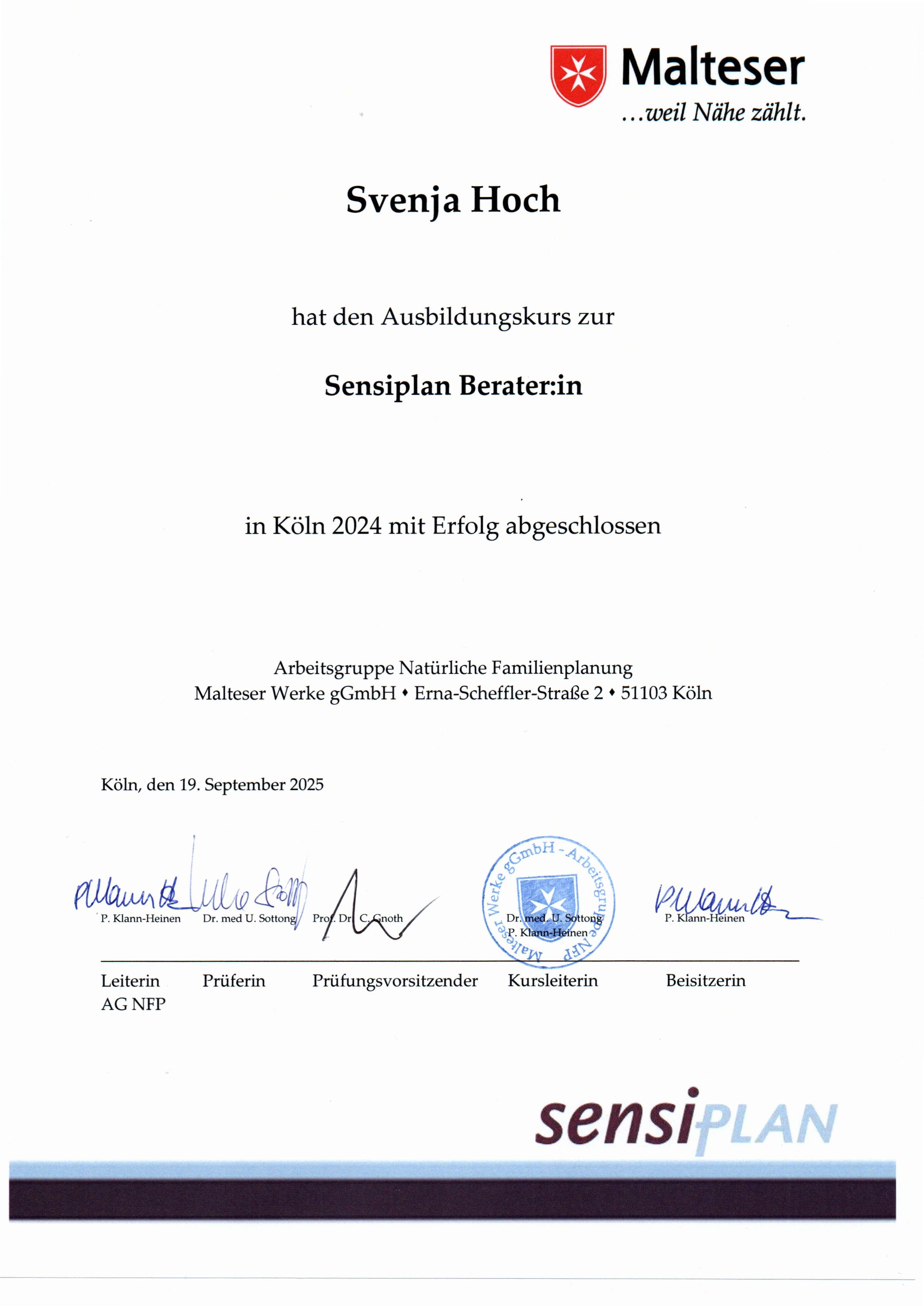 NFP - hormonfrei verhüten mit Sensiplan in Bad Neustadt. 's image