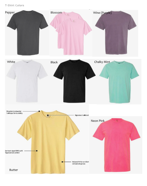 T-Shirt Colors