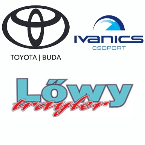 Kiemelt partnerünk a Toyota Buda, az Ivanics csoport és a Lőwy trayler.