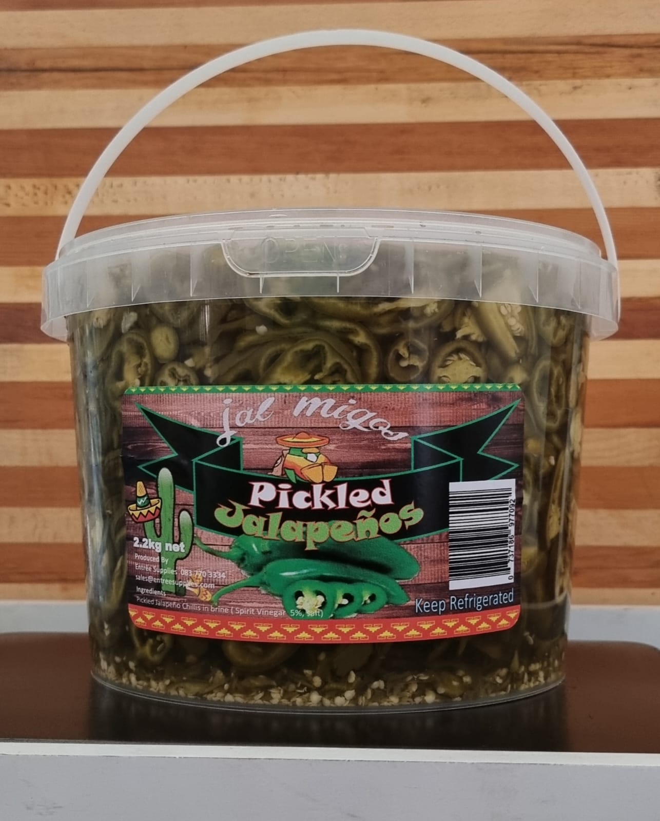 2.2kg sliced jalapenos