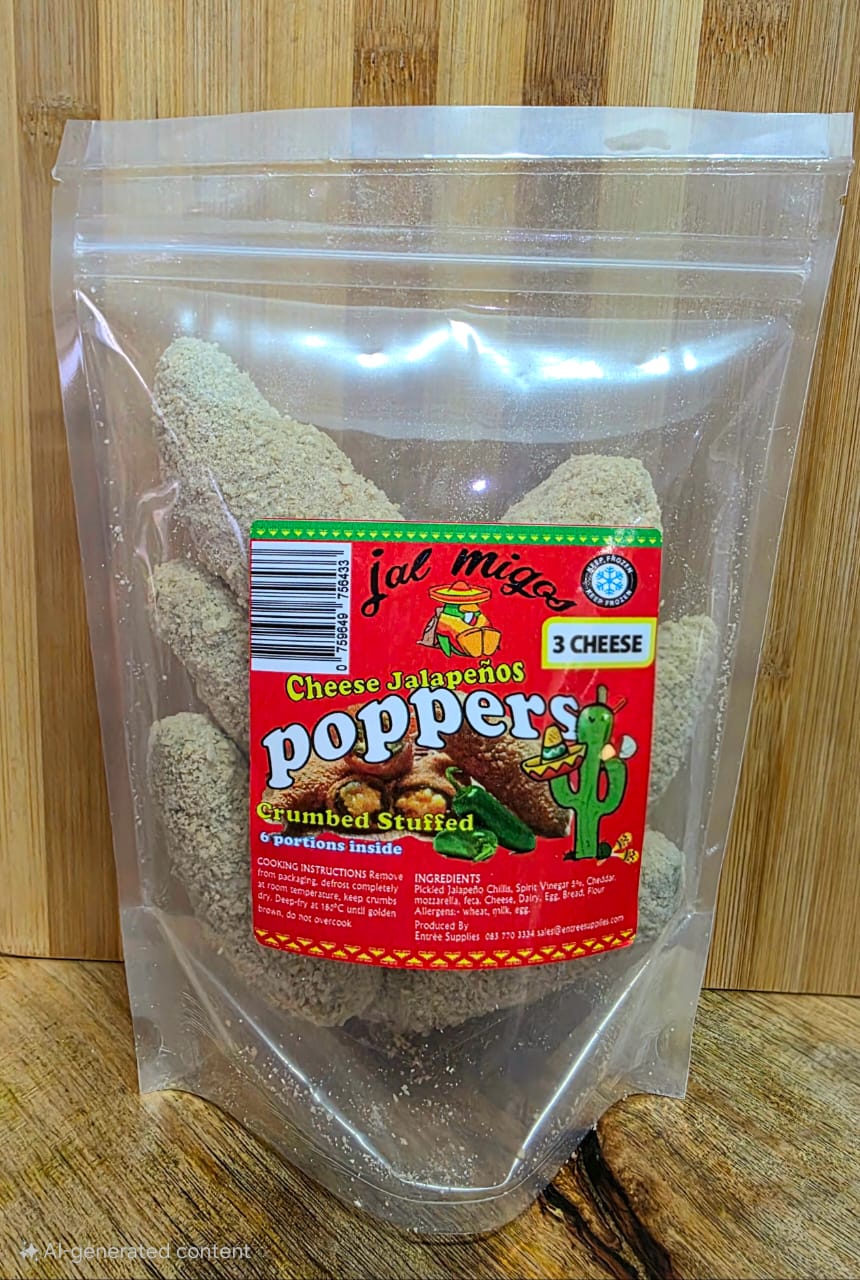 3 Cheese Poppers ( 6 units, frozen)