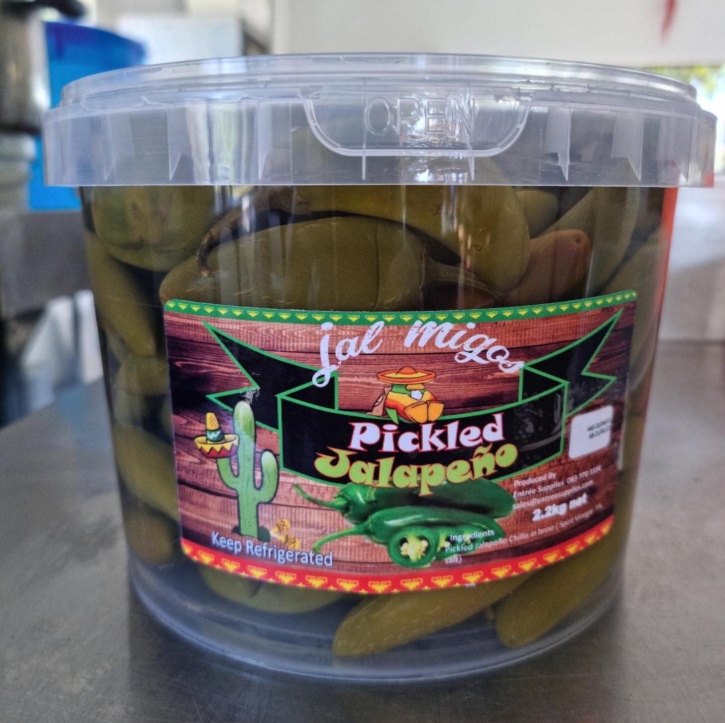 2.2kg Whole Jalapenos