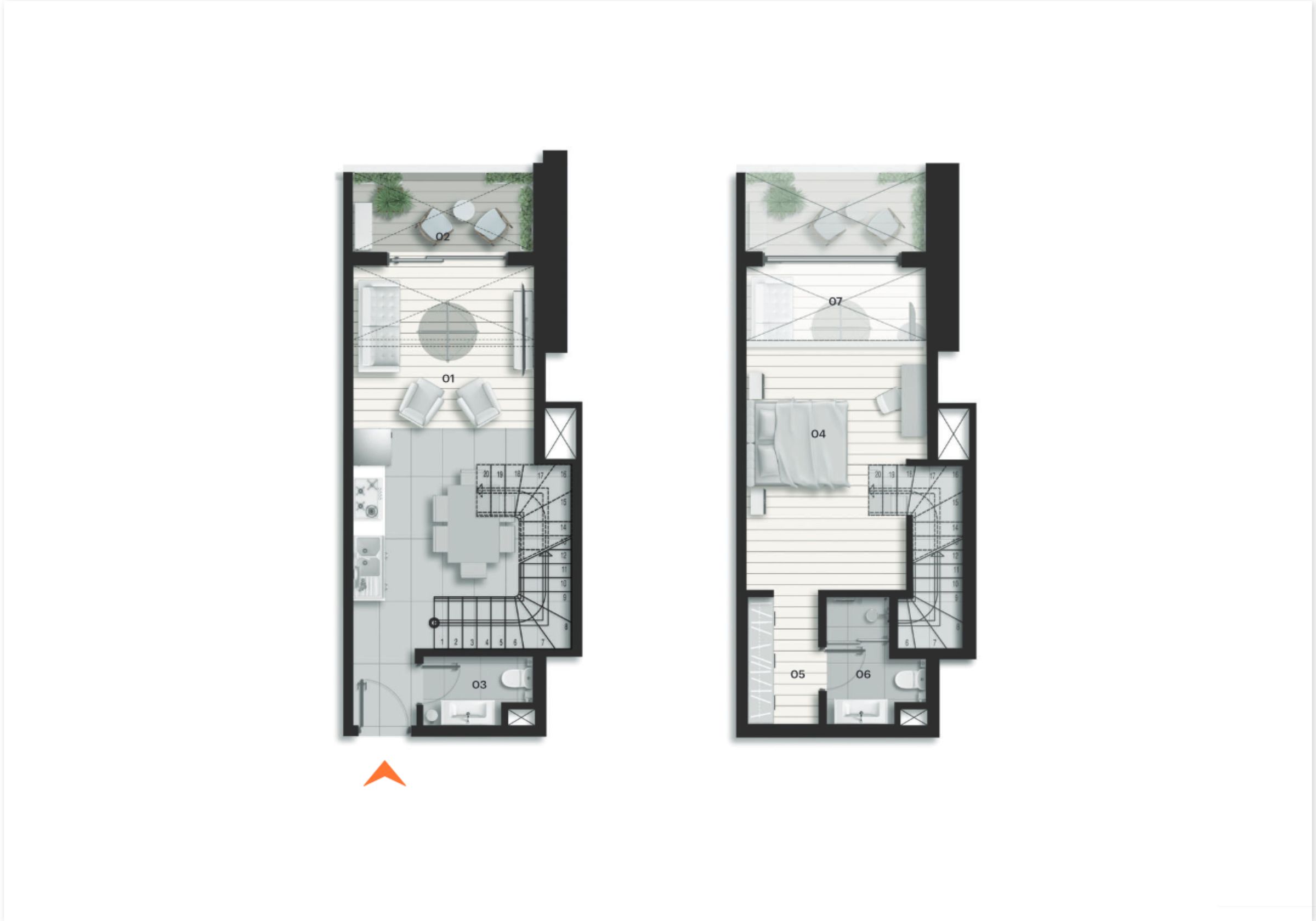 1+1 / Type B Duplex / 103.86 m²