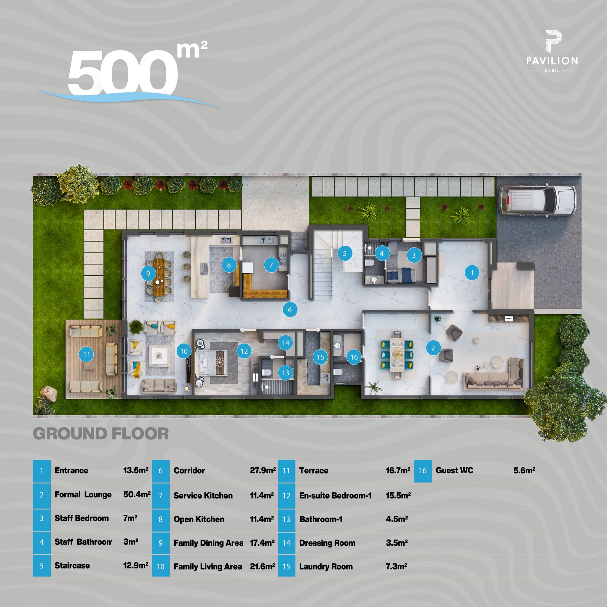 500 m² / Ground Floor